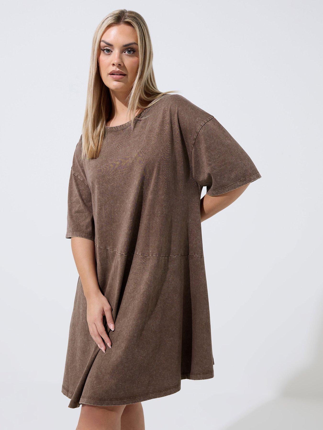 Yours Curve Acid Wash Dress
