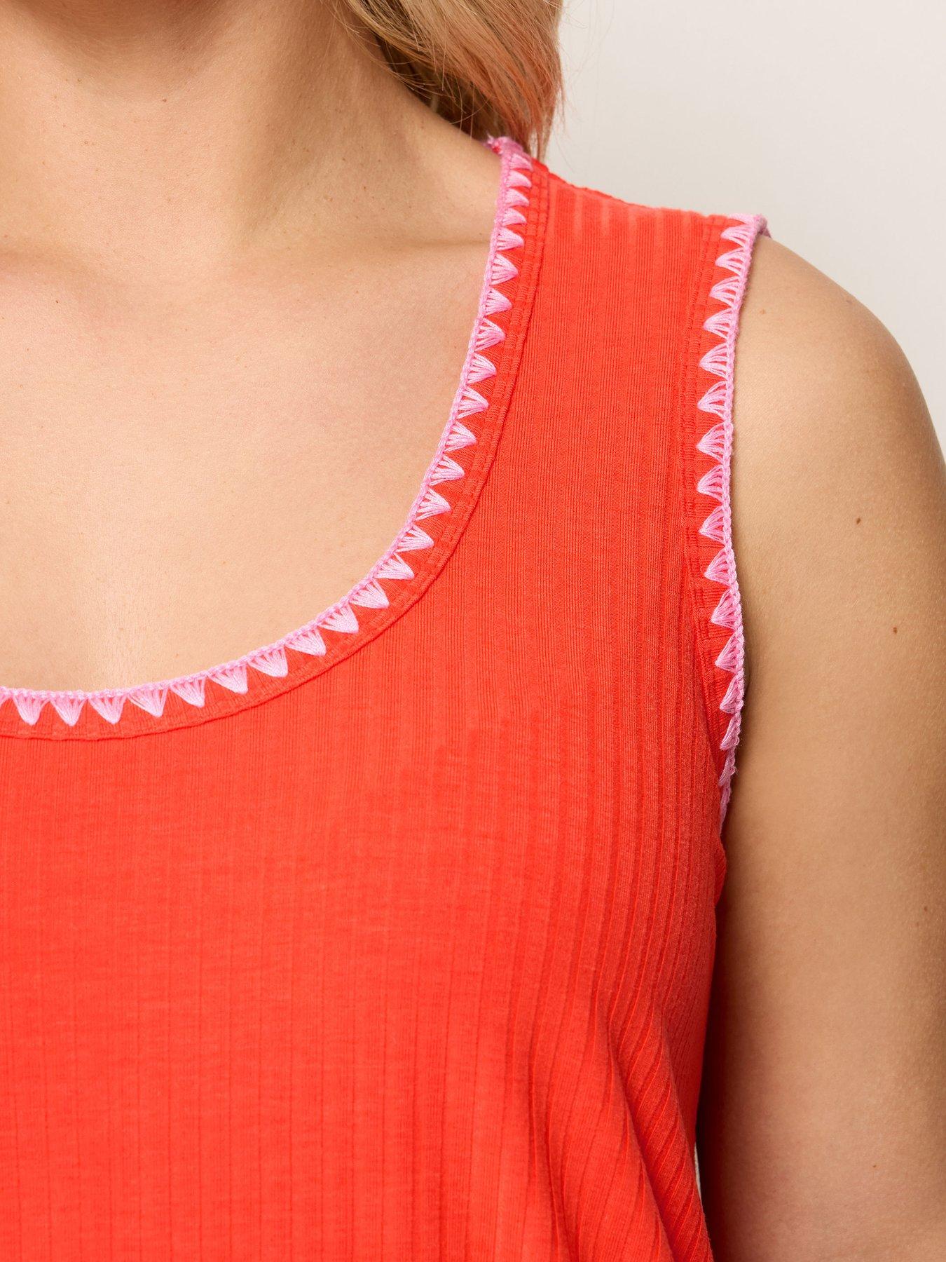  image of yours-curve-whipstitch-swing-vest-orange