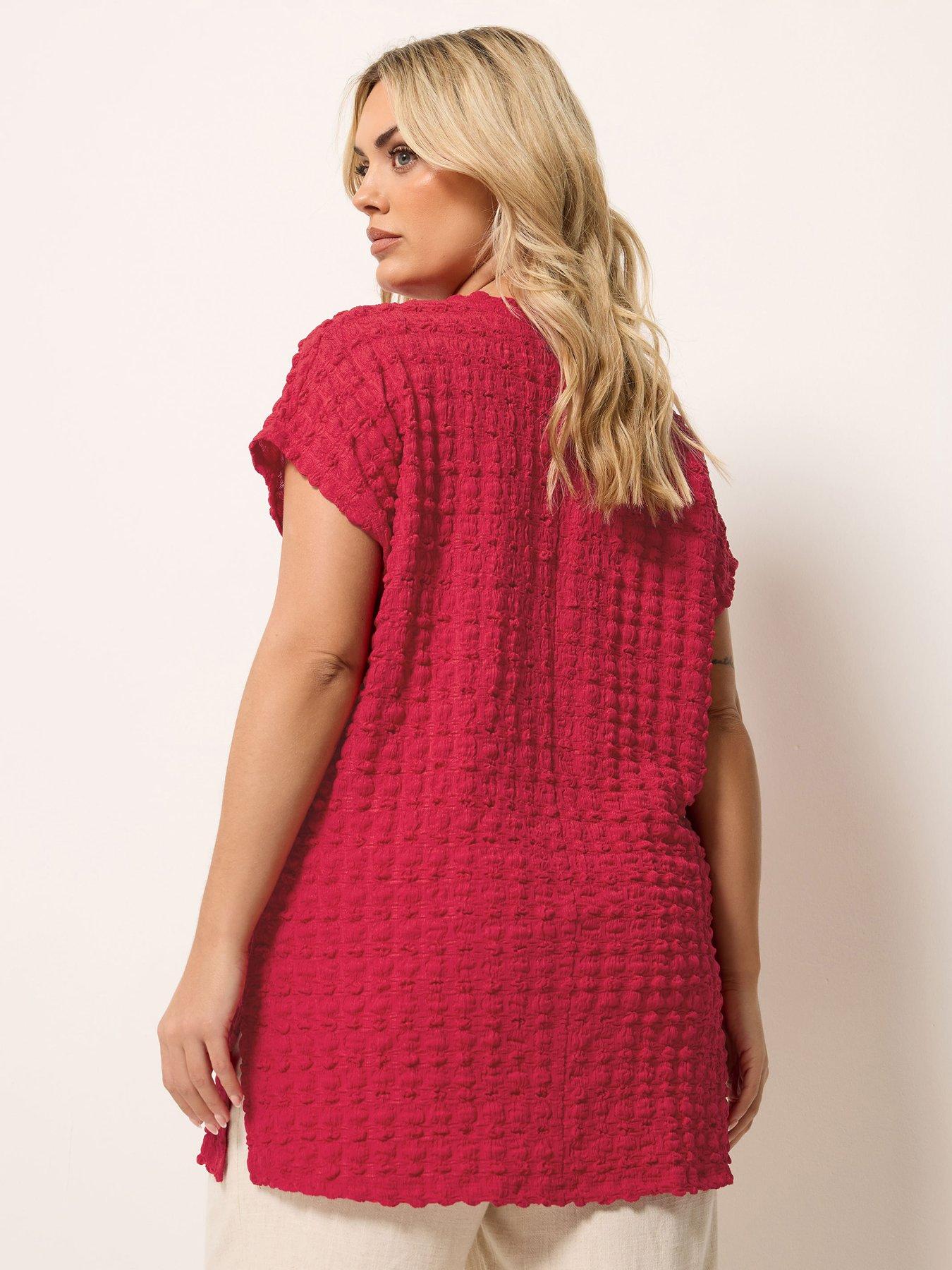 Image 2 of 5 of Yours Curve Bubble Textured T-shirt
