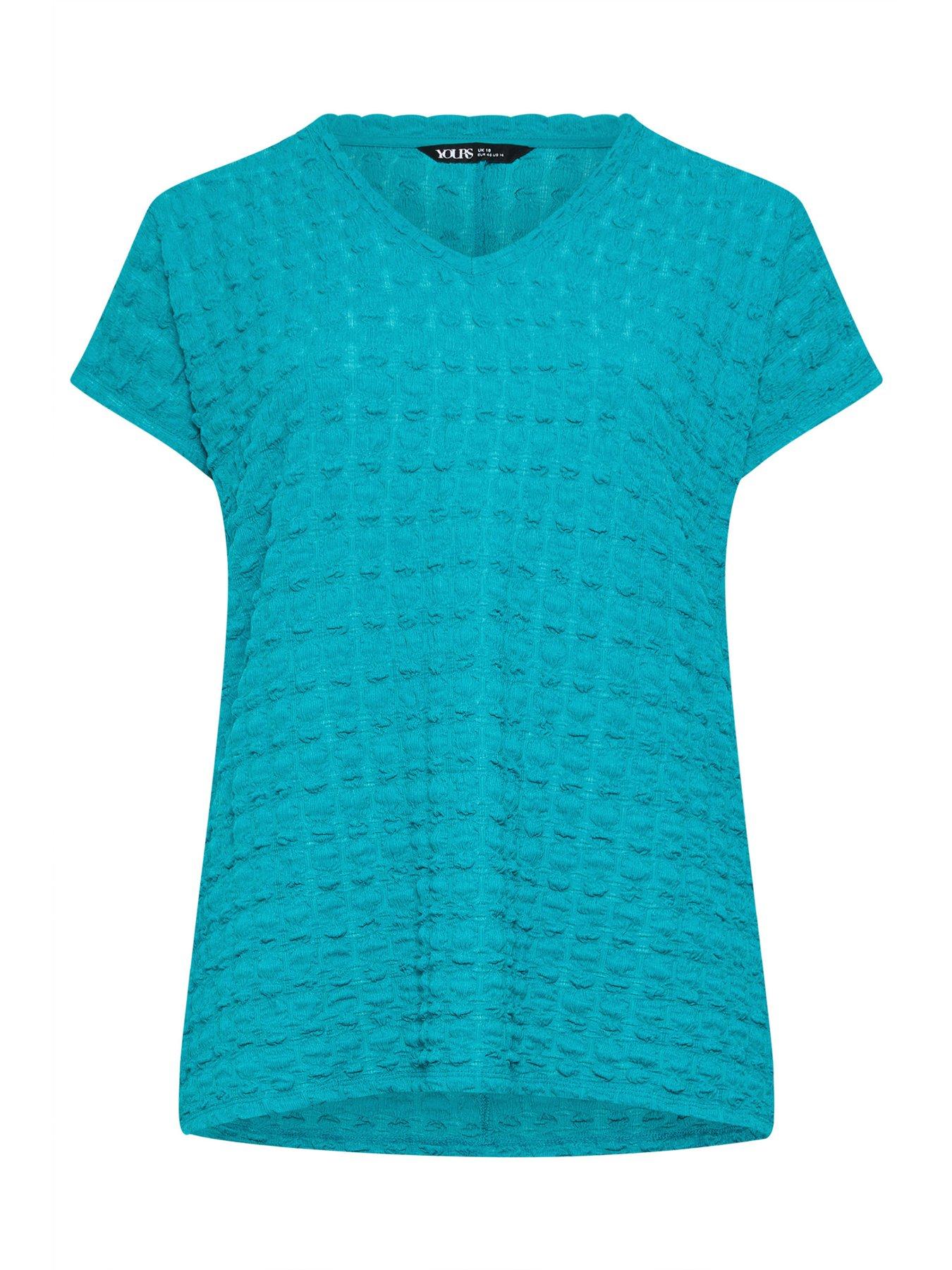 Image 5 of 5 of Yours Curve Bubble Textured T-shirt