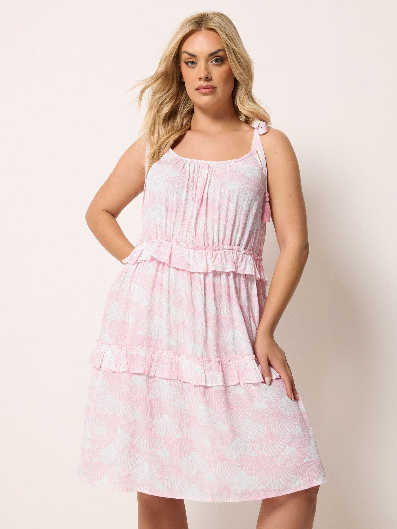 Yours Curve Ruffle Throw On Dress