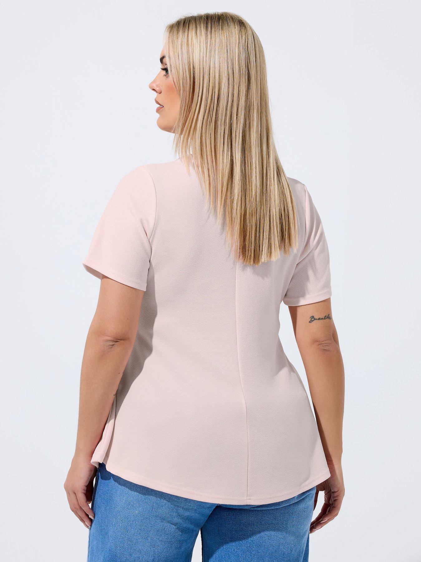 Image 2 of 5 of Yours Curve V Neck Corset Shaping Top