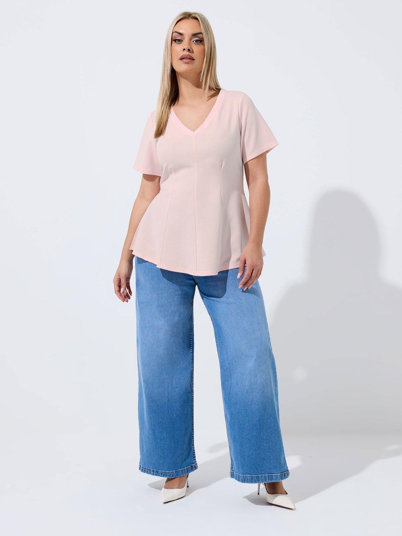 Image 3 of 5 of Yours Curve V Neck Corset Shaping Top