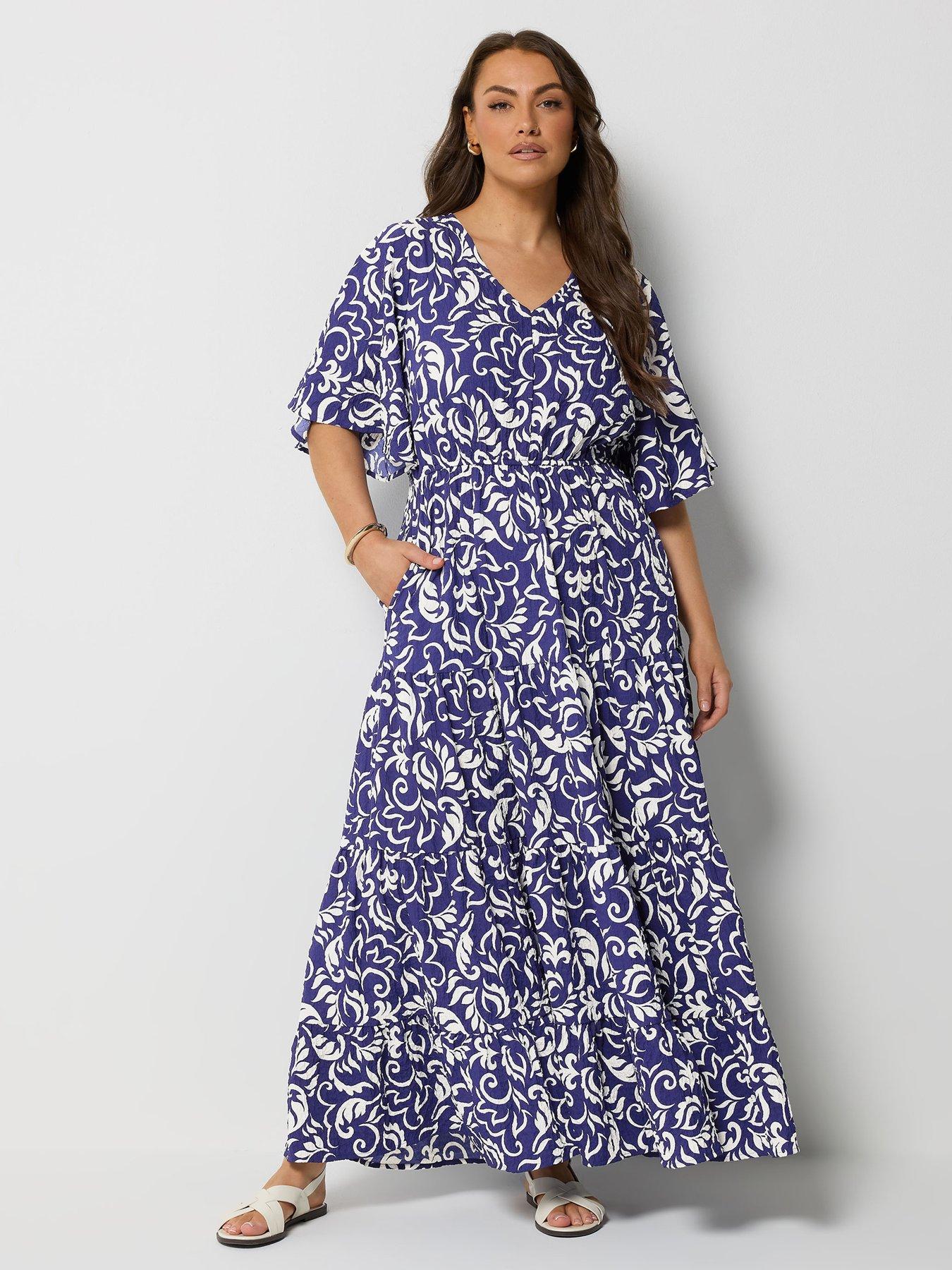 Yours Curve Textured Maxi Dress