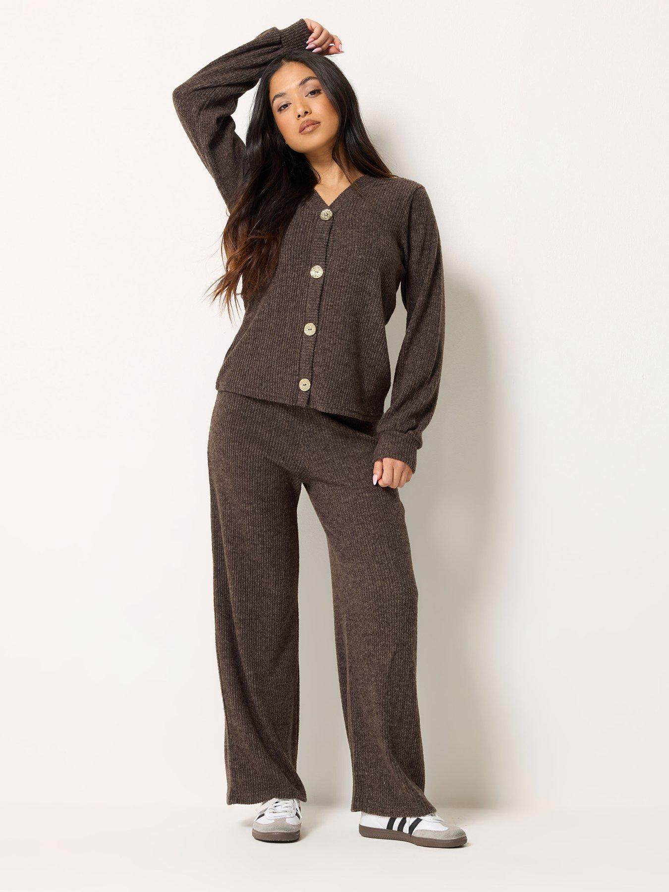  image of pixiegirl-petite-soft-touch-fine-rib-cardigan