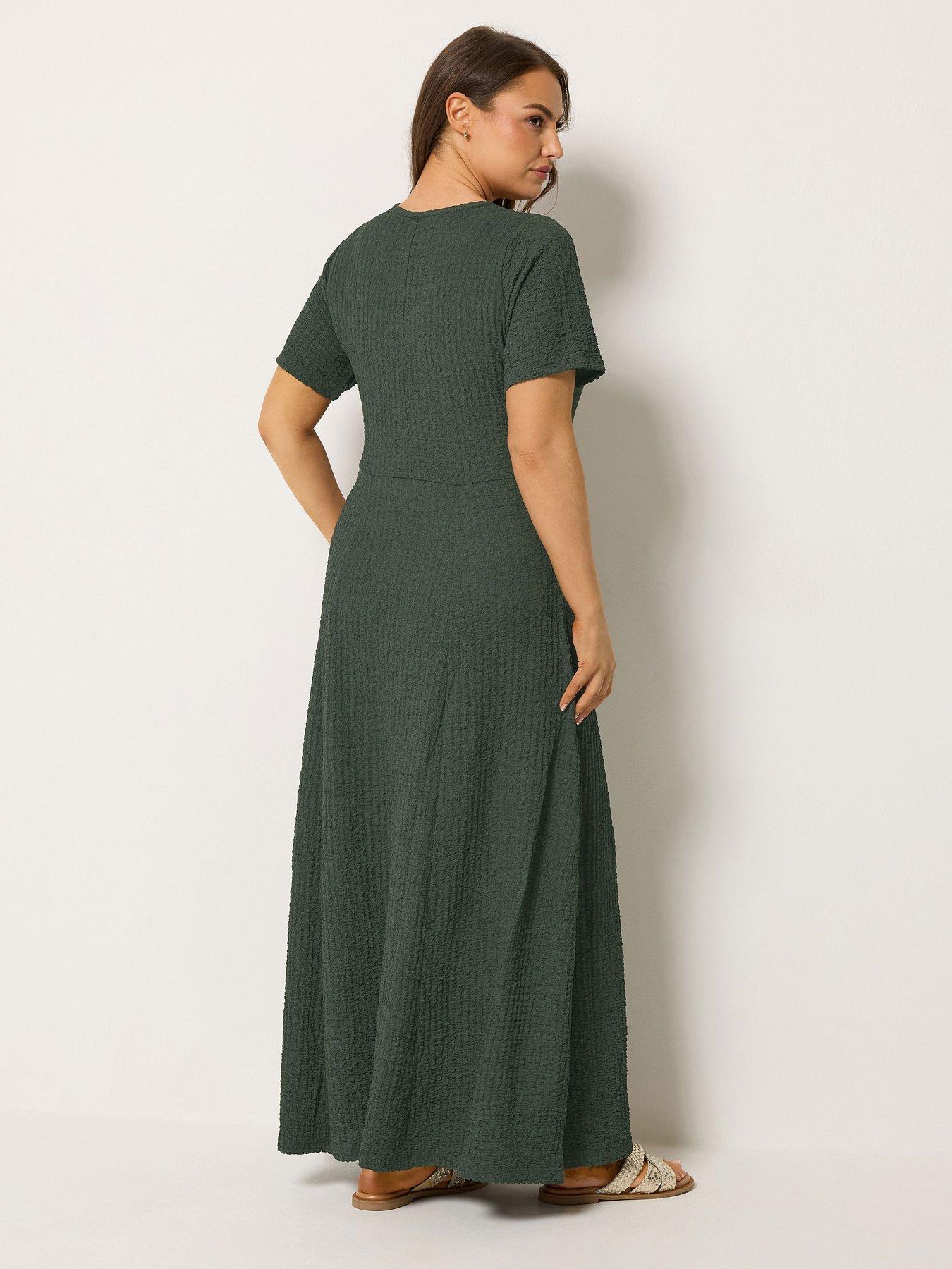 Image 2 of 5 of Yours Curve Textured Maxi Dress