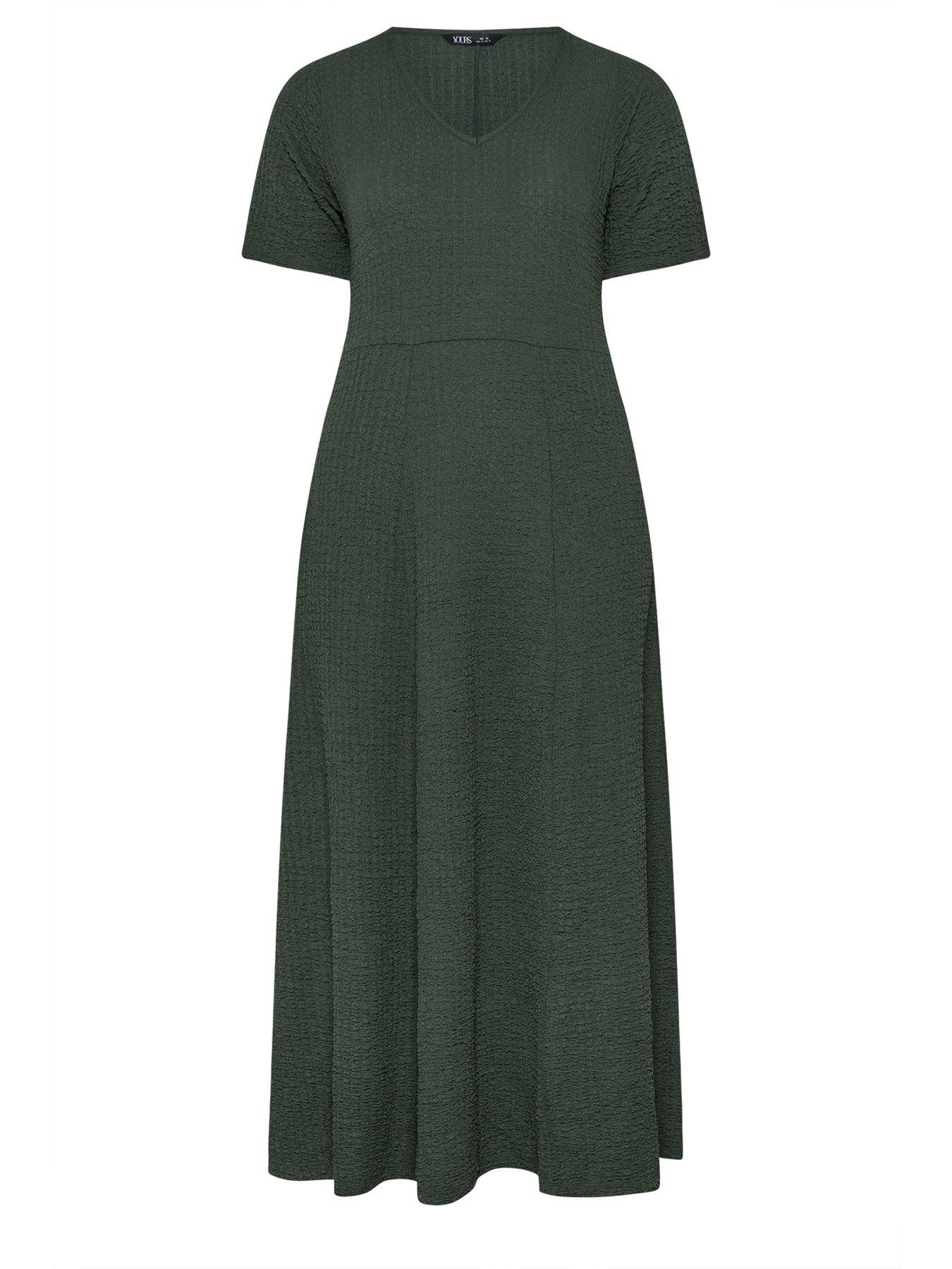 Image 5 of 5 of Yours Curve Textured Maxi Dress