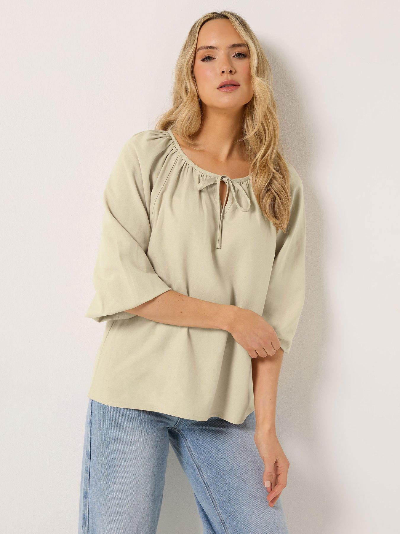 Long Tall Sally Tall Gypsy Linen Top