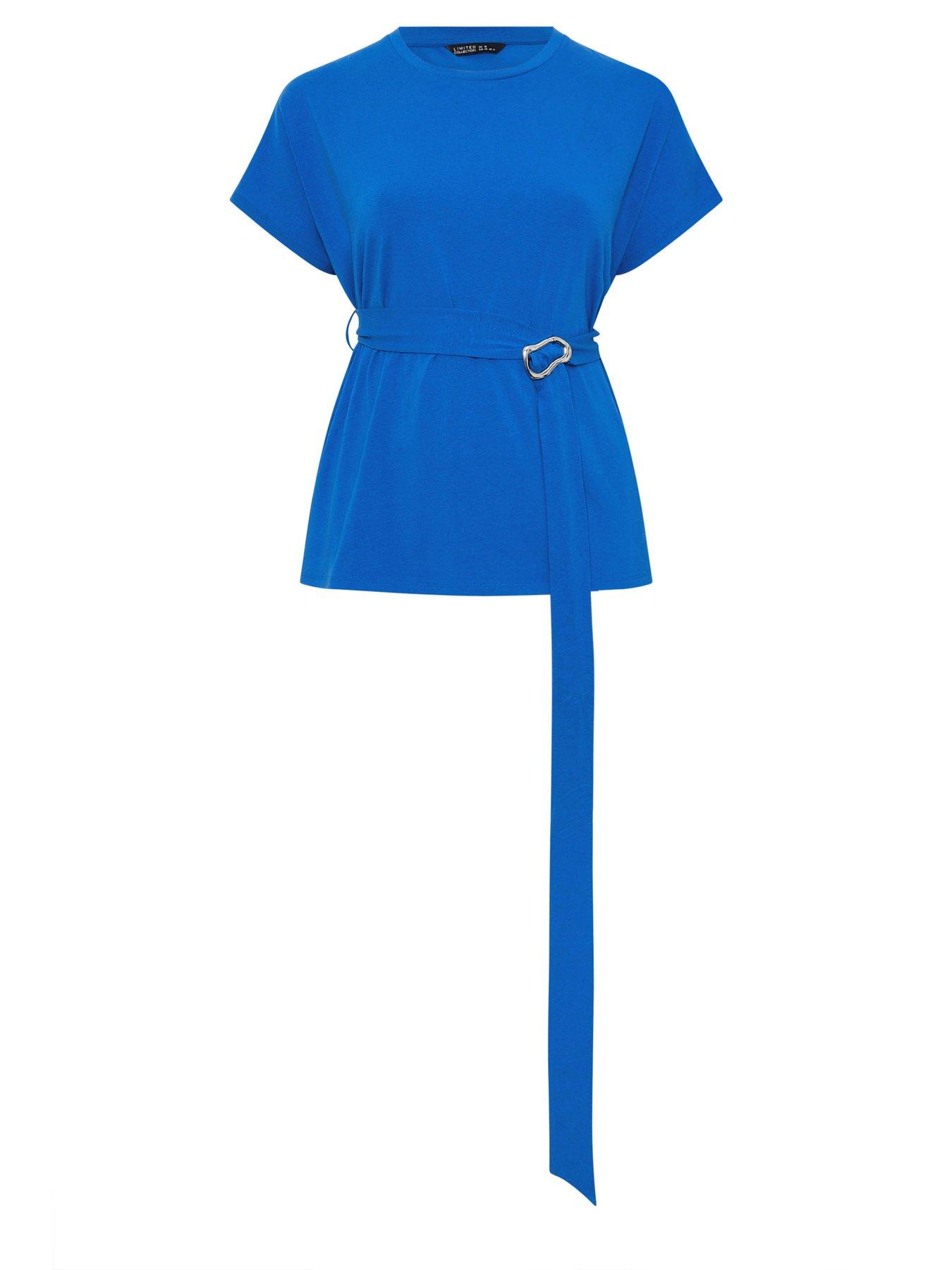 Image 5 of 5 of Yours Curve Belt Knuckle Waist Top - Black
