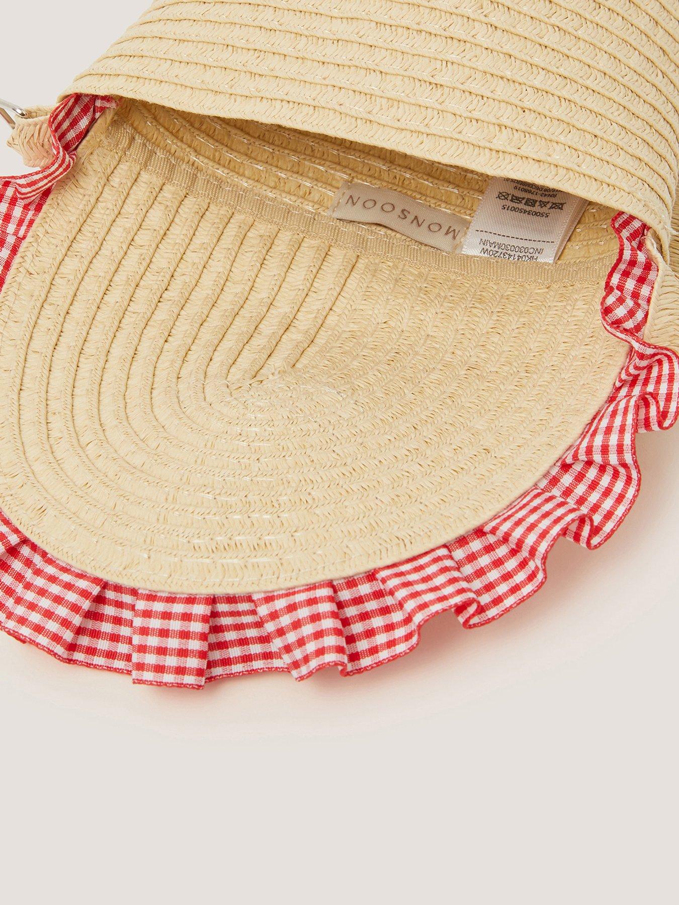 Image 5 of 5 of Monsoon Girls Cherry Gingham Bag - Beige