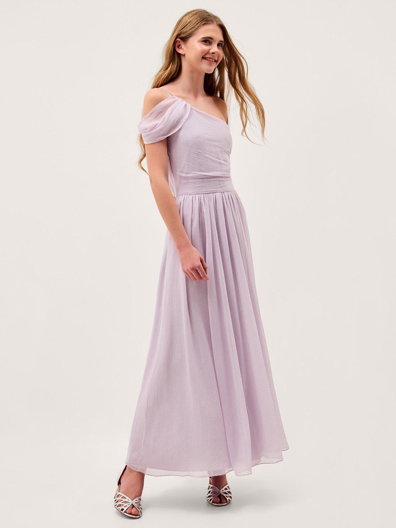 Monsoon Girls Texas One Shoulder Prom Dress - Light Purple