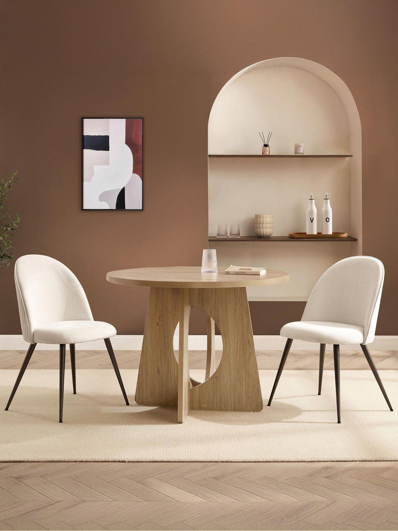 Image 1 of 6 of Dusk Lucy 4 Seater Dining Table - Light Wood