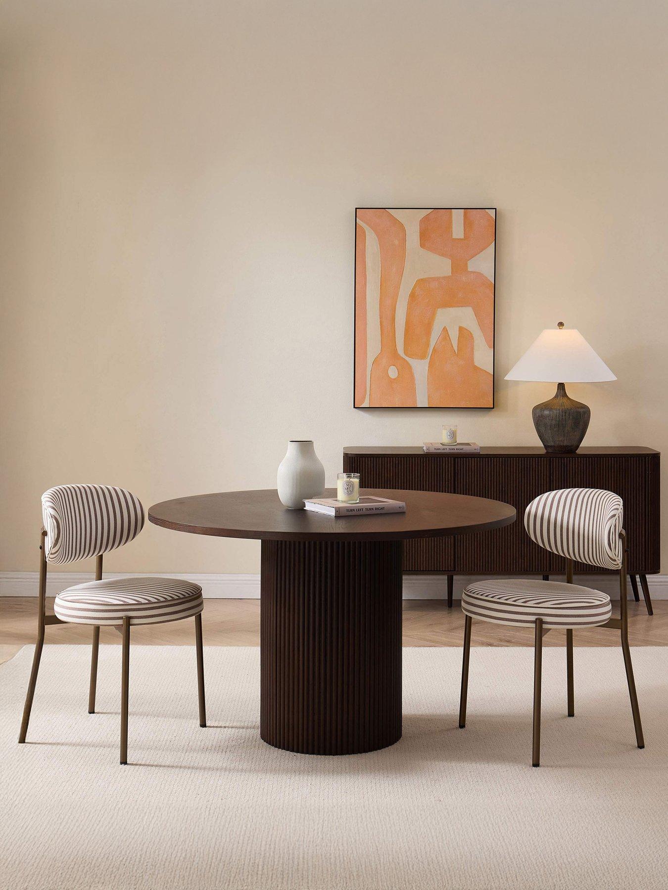 Dusk Mia Set Of 2 Dining Chairs - Cappuccino