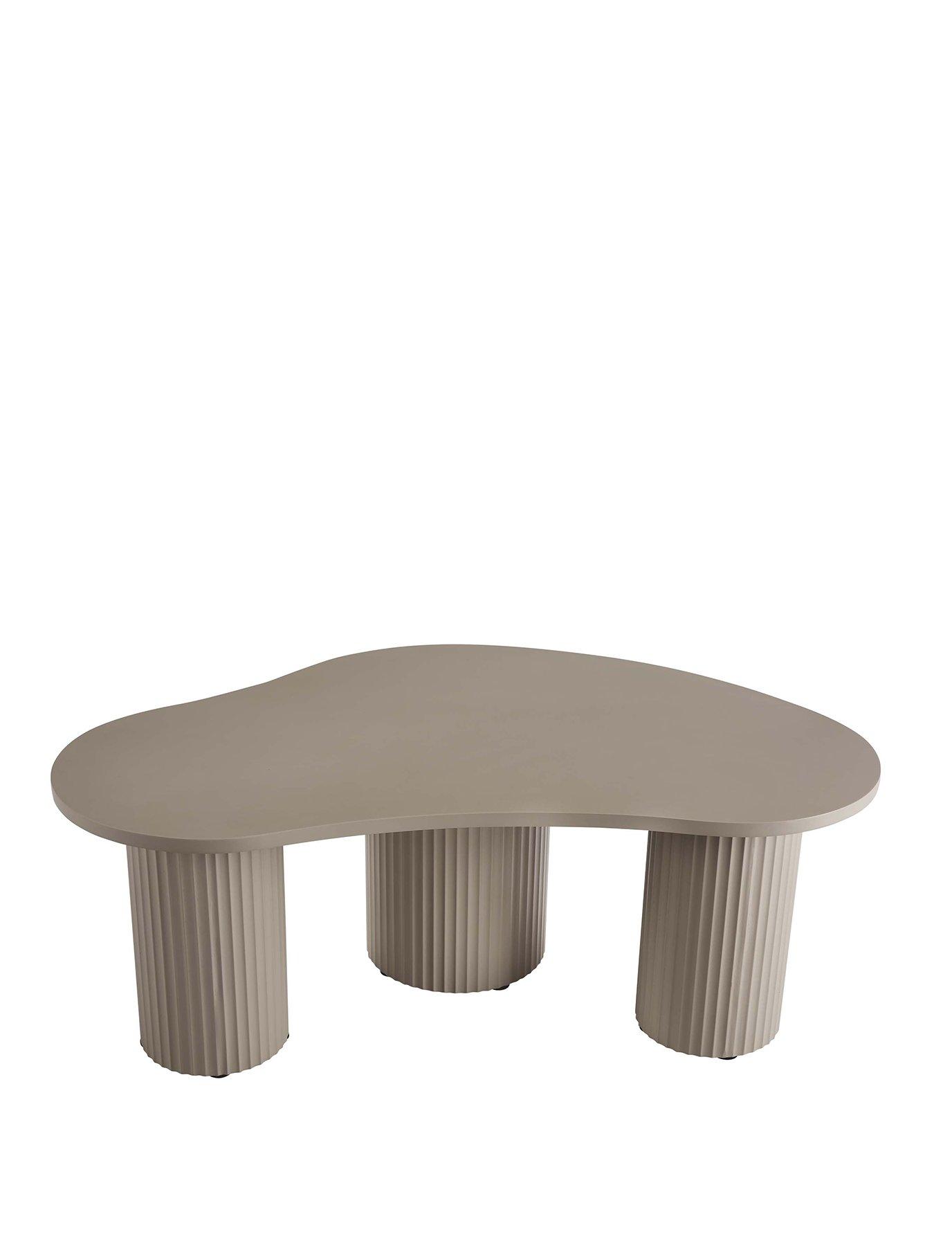 Image 2 of 4 of Dusk Evie Irregular Coffee Table - Taupe