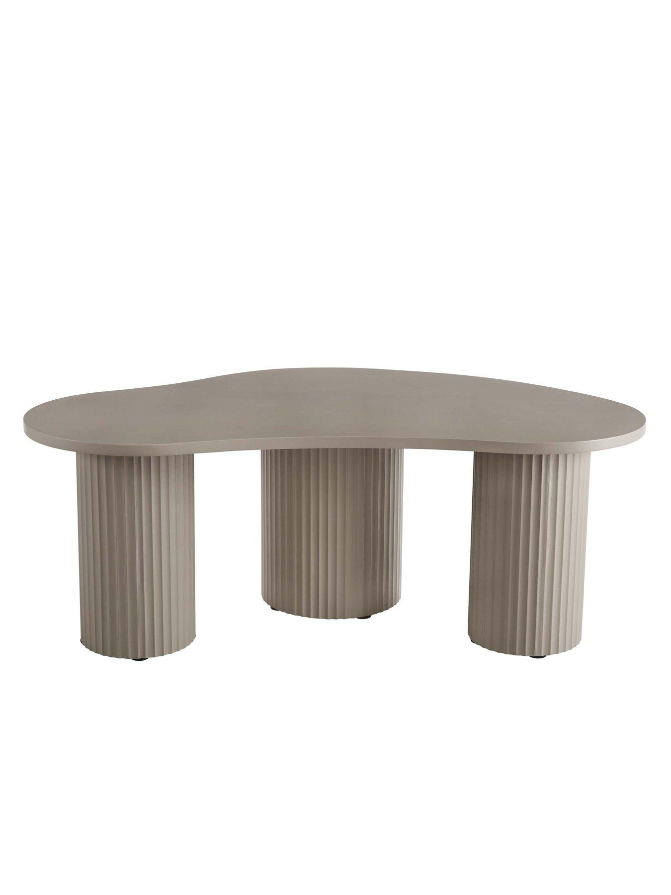 Image 3 of 4 of Dusk Evie Irregular Coffee Table - Taupe