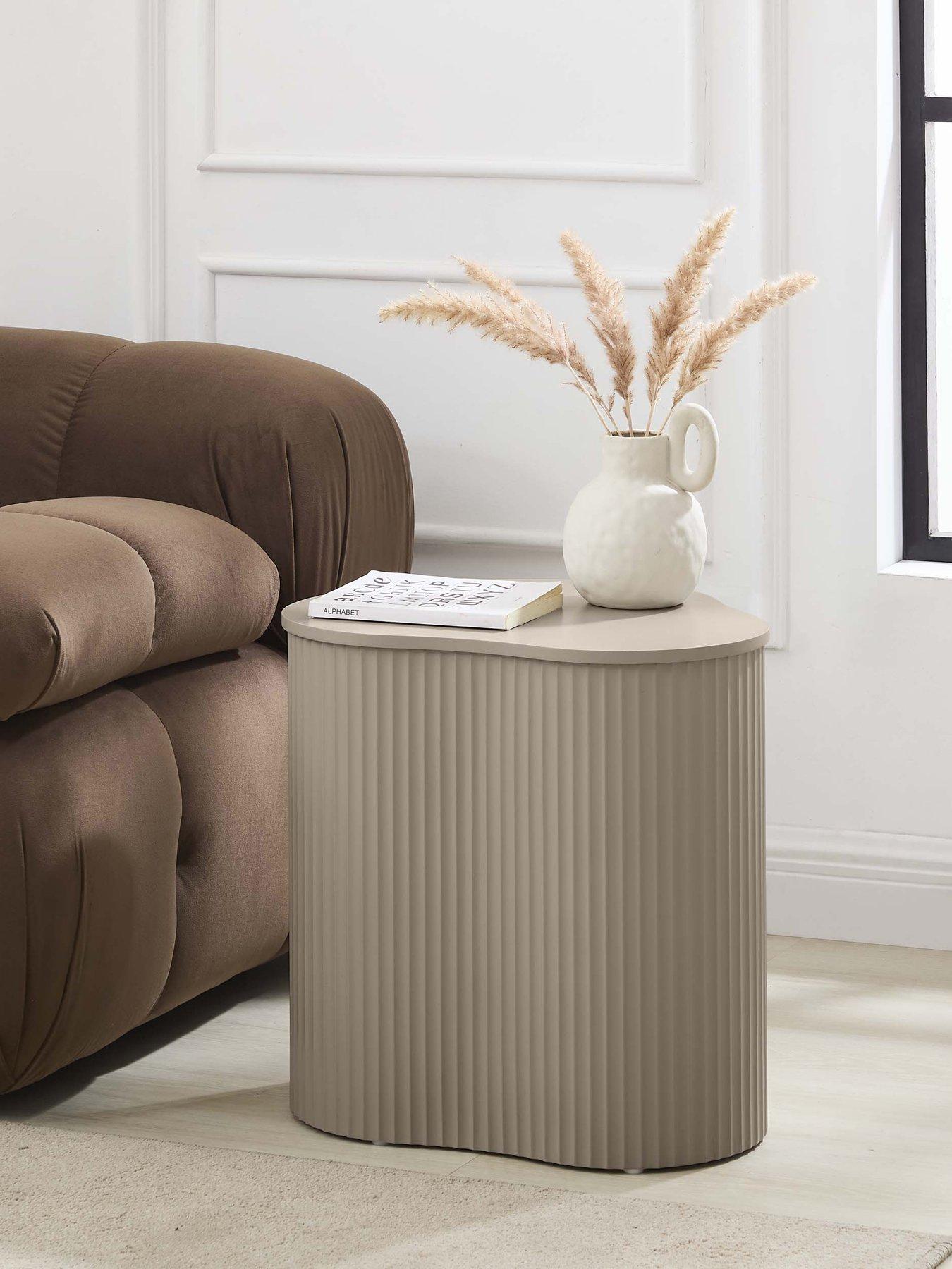 Dusk Evie Irregular Side Table - Taupe
