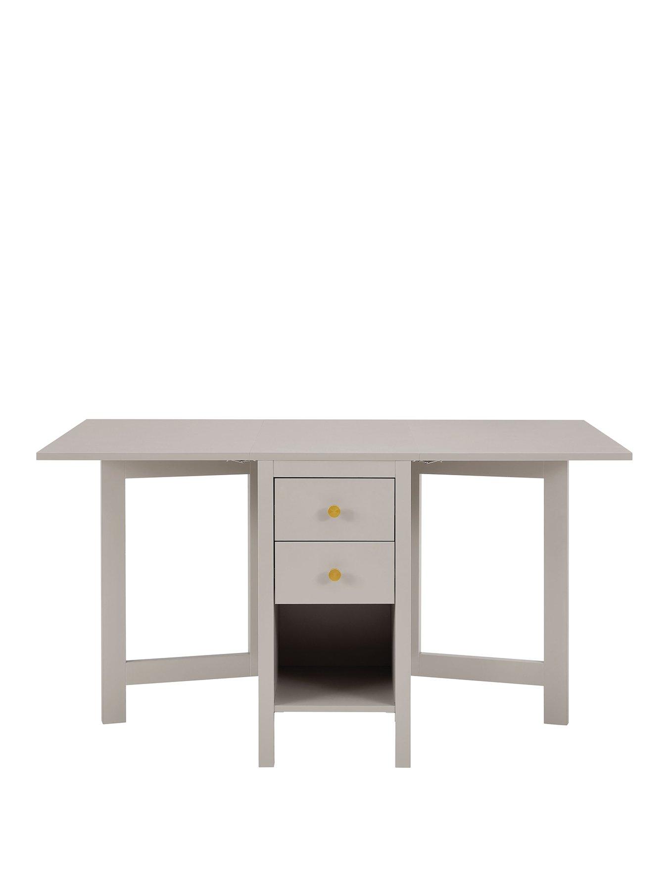  image of dusk-charlie-2-4-seater-folding-dining-table-taupe