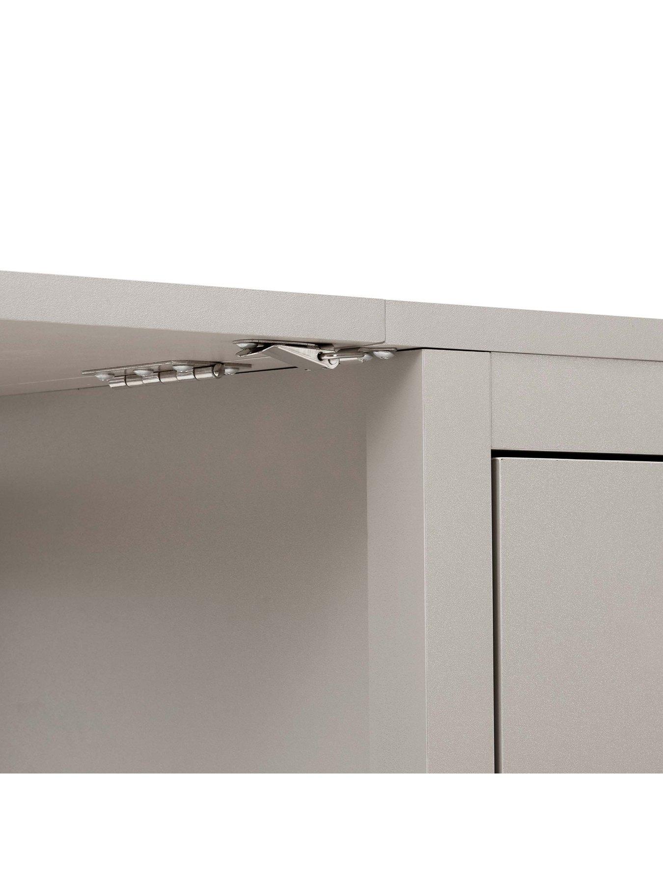  image of dusk-charlie-2-4-seater-folding-dining-table-taupe