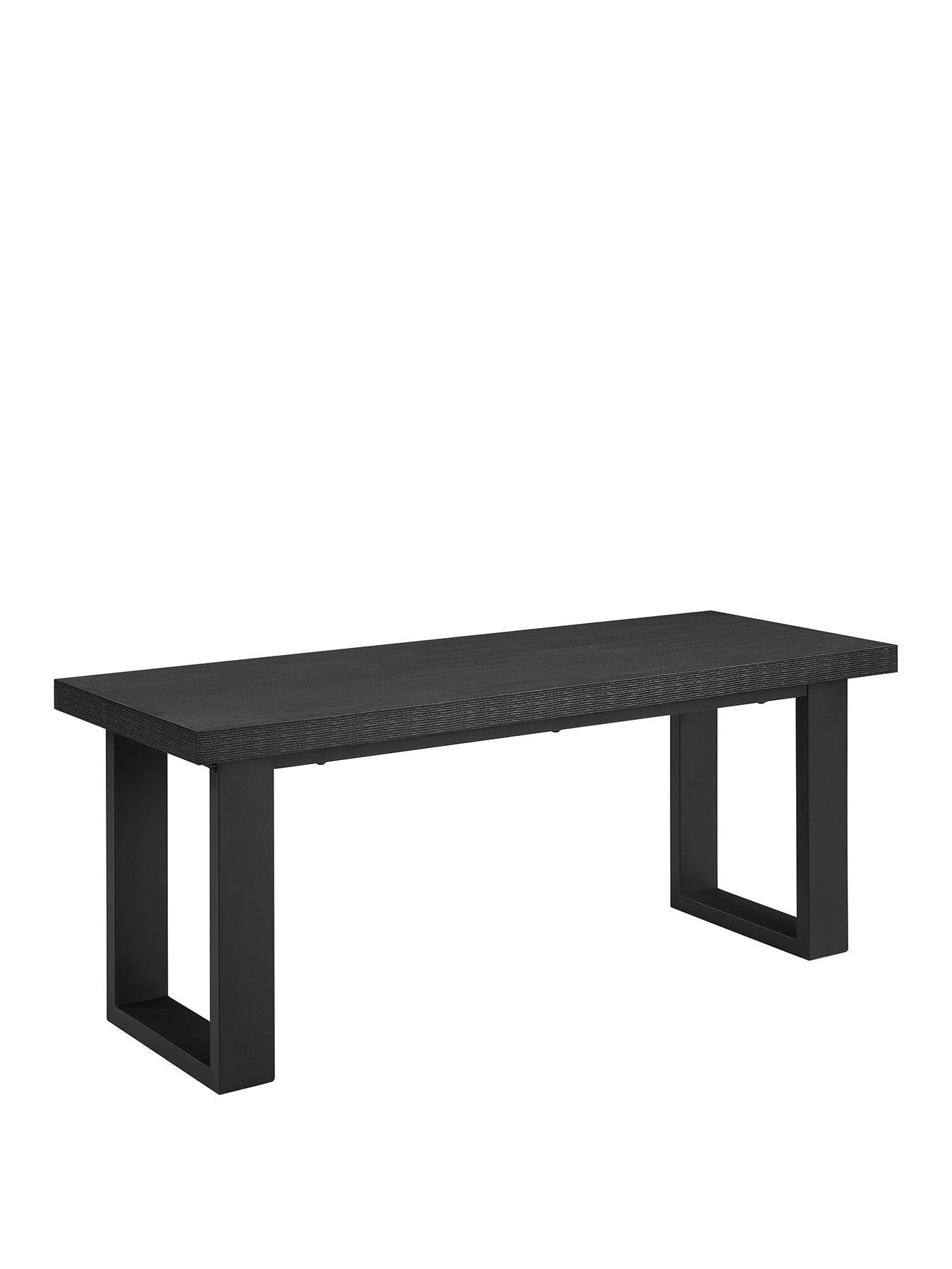 Image 2 of 7 of Dusk Harper Dining Bench - Black