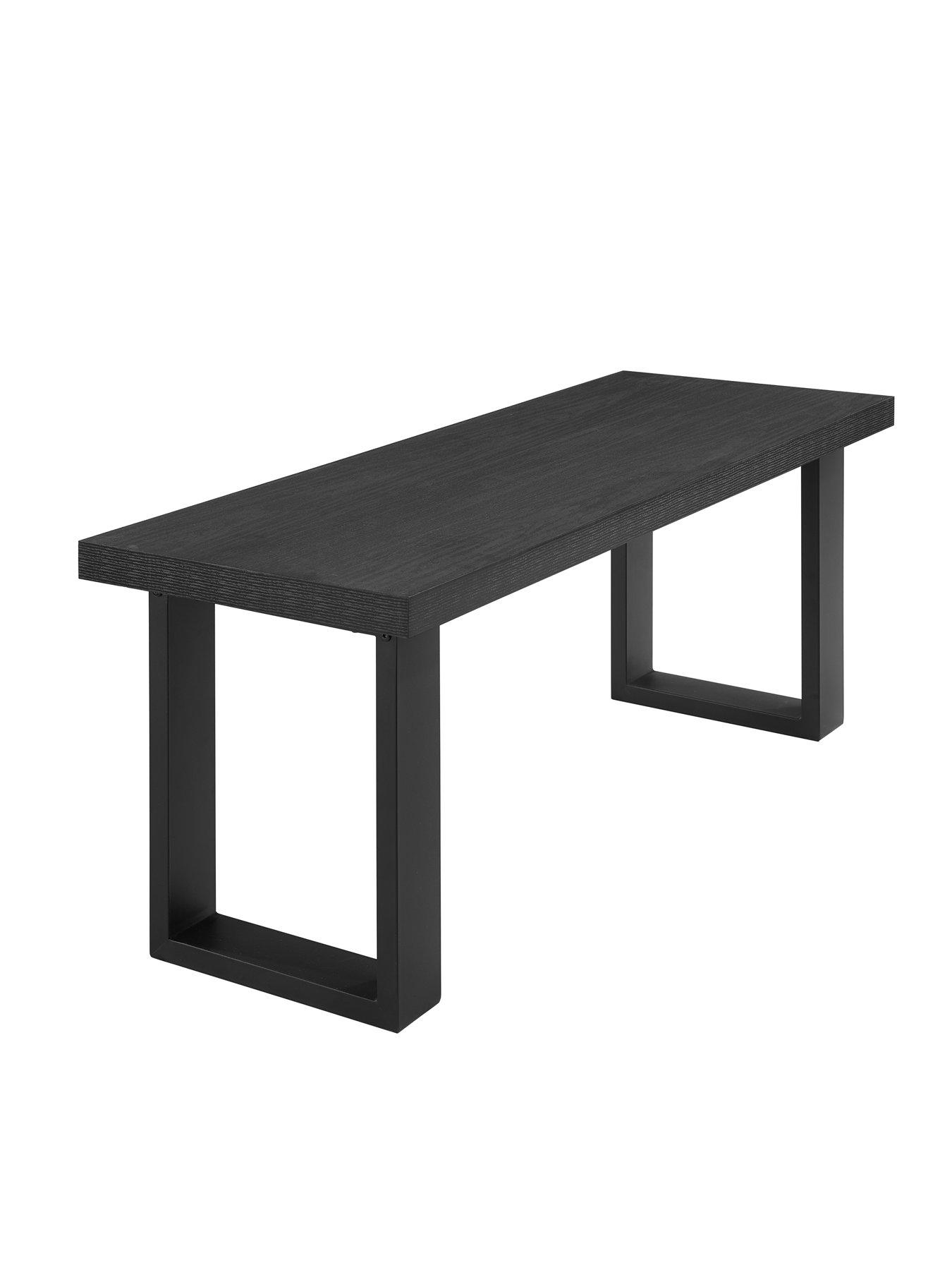 Image 4 of 7 of Dusk Harper Dining Bench - Black