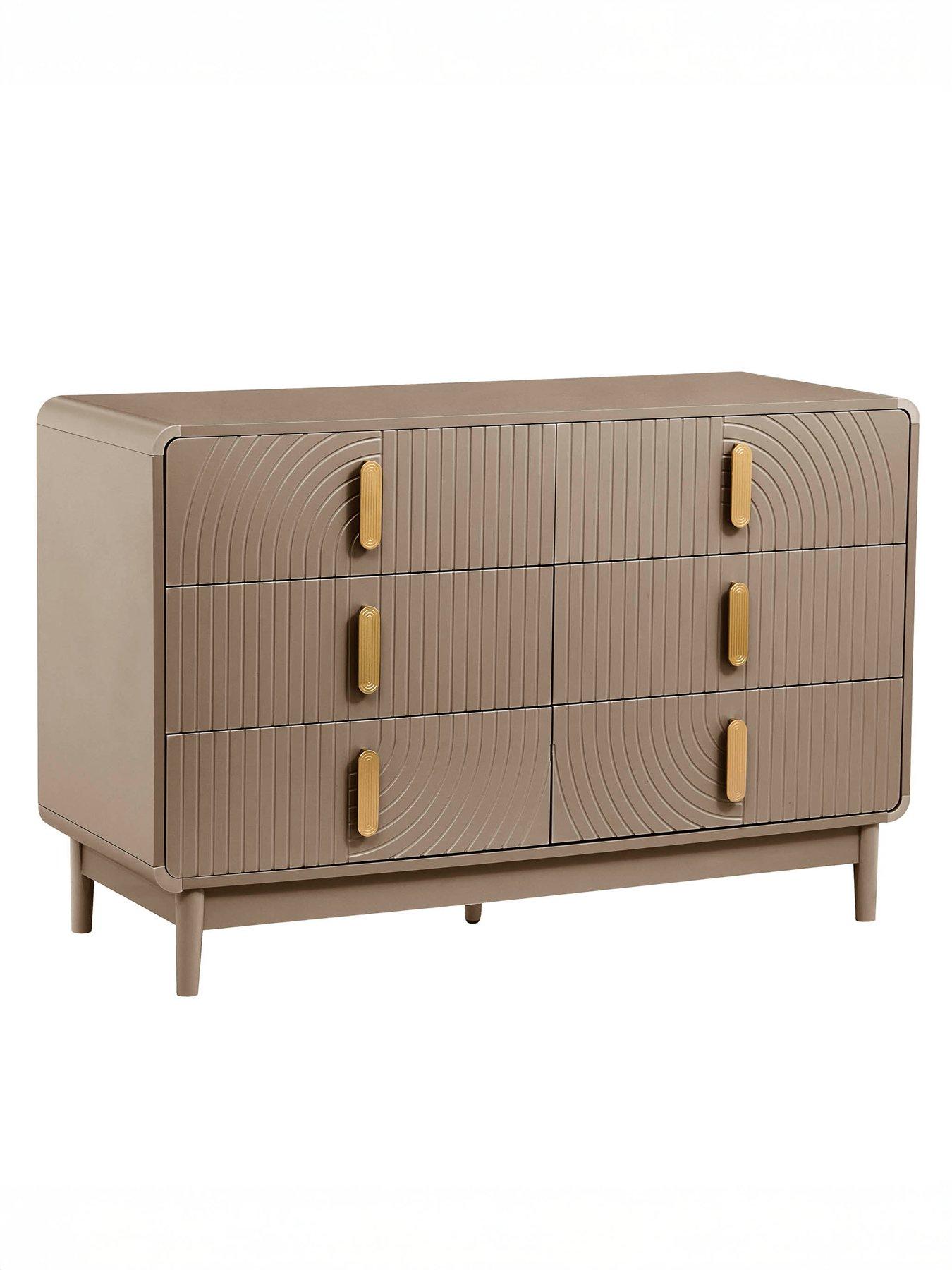 Image 3 of 7 of Dusk Marnie 6 Drawer Chest - Taupe