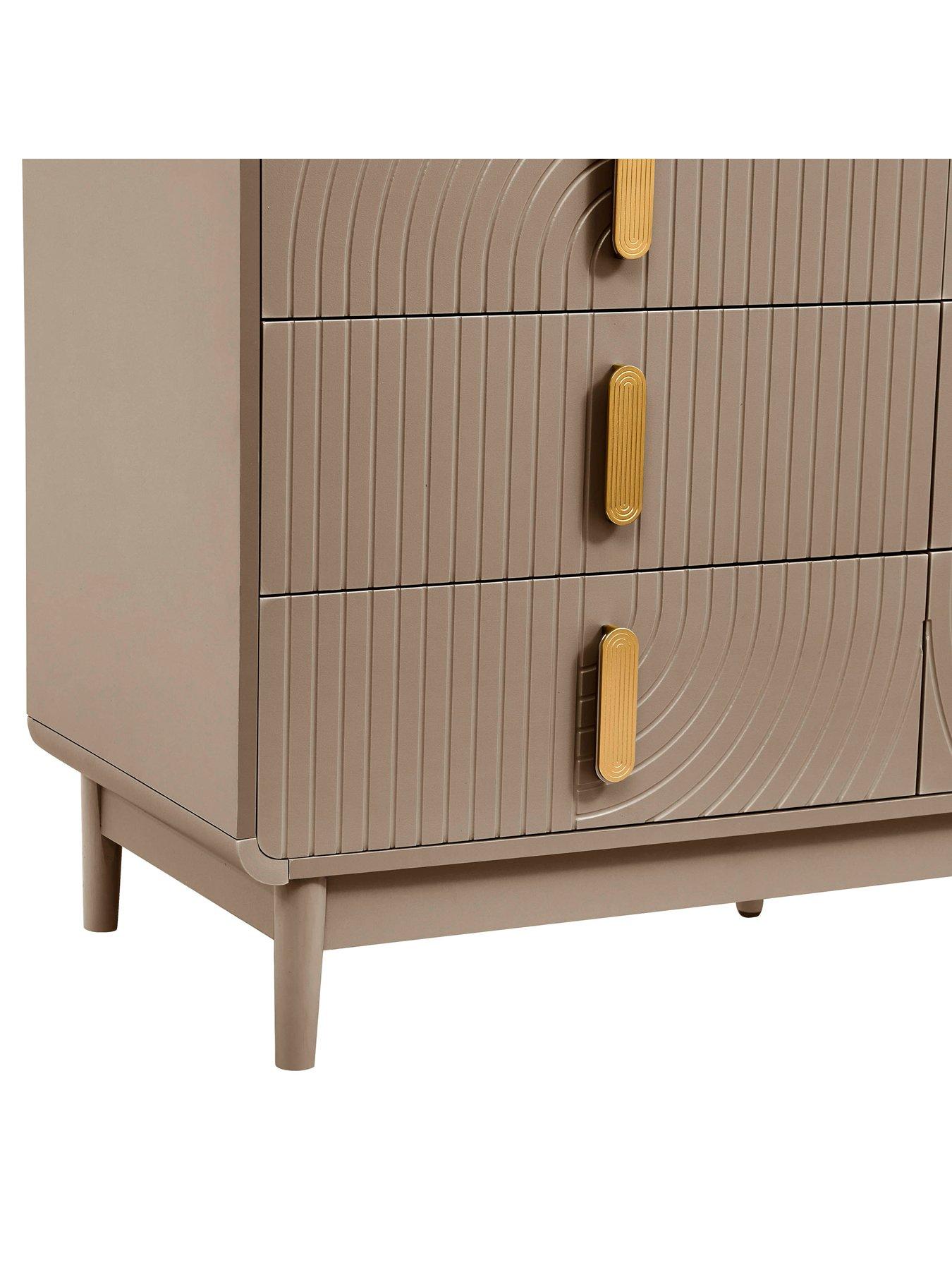 Image 6 of 7 of Dusk Marnie 6 Drawer Chest - Taupe