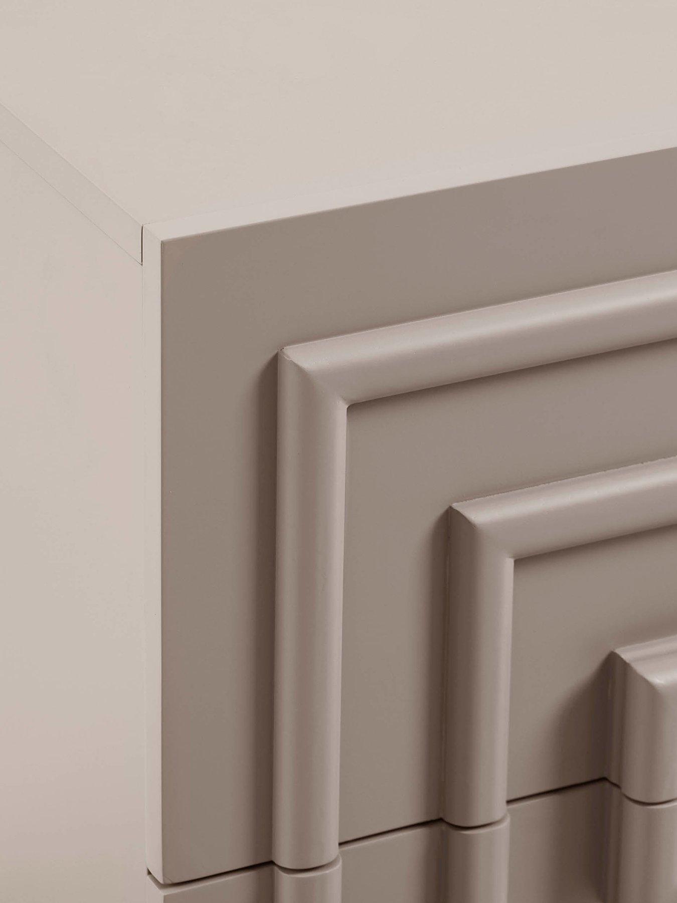  image of dusk-harlow-2-drawer-bedside-table-taupe