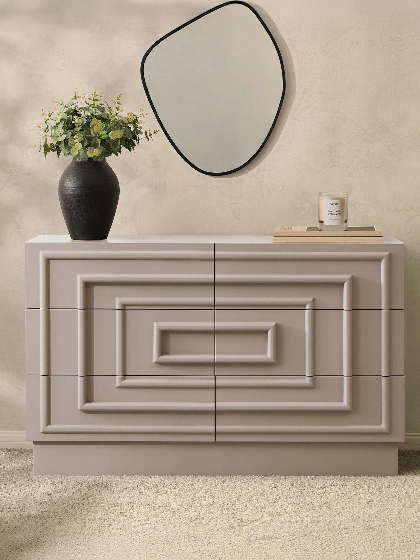 Image 1 of 7 of Dusk Harlow 6 Drawer Chest - Taupe