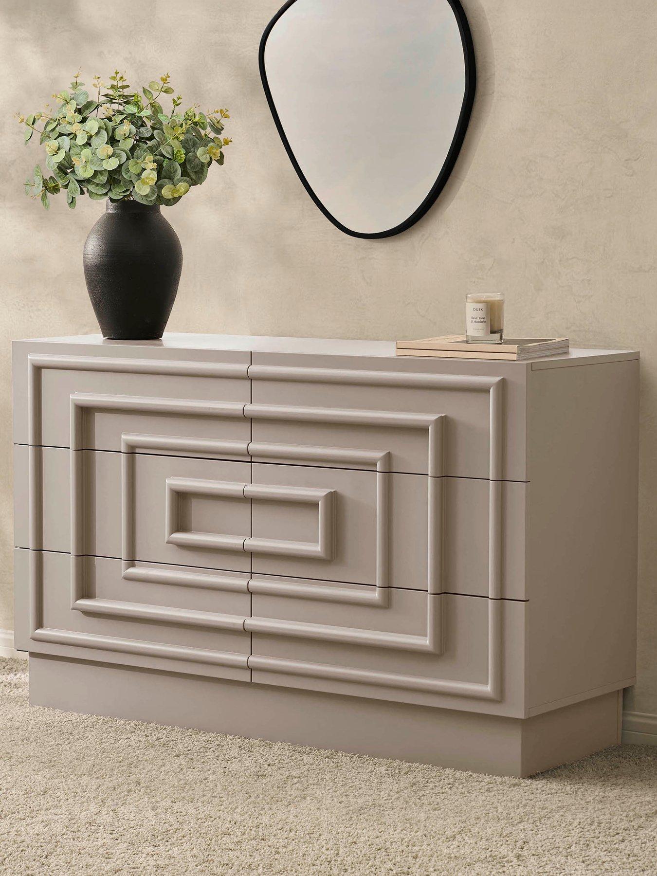 Image 3 of 7 of Dusk Harlow 6 Drawer Chest - Taupe