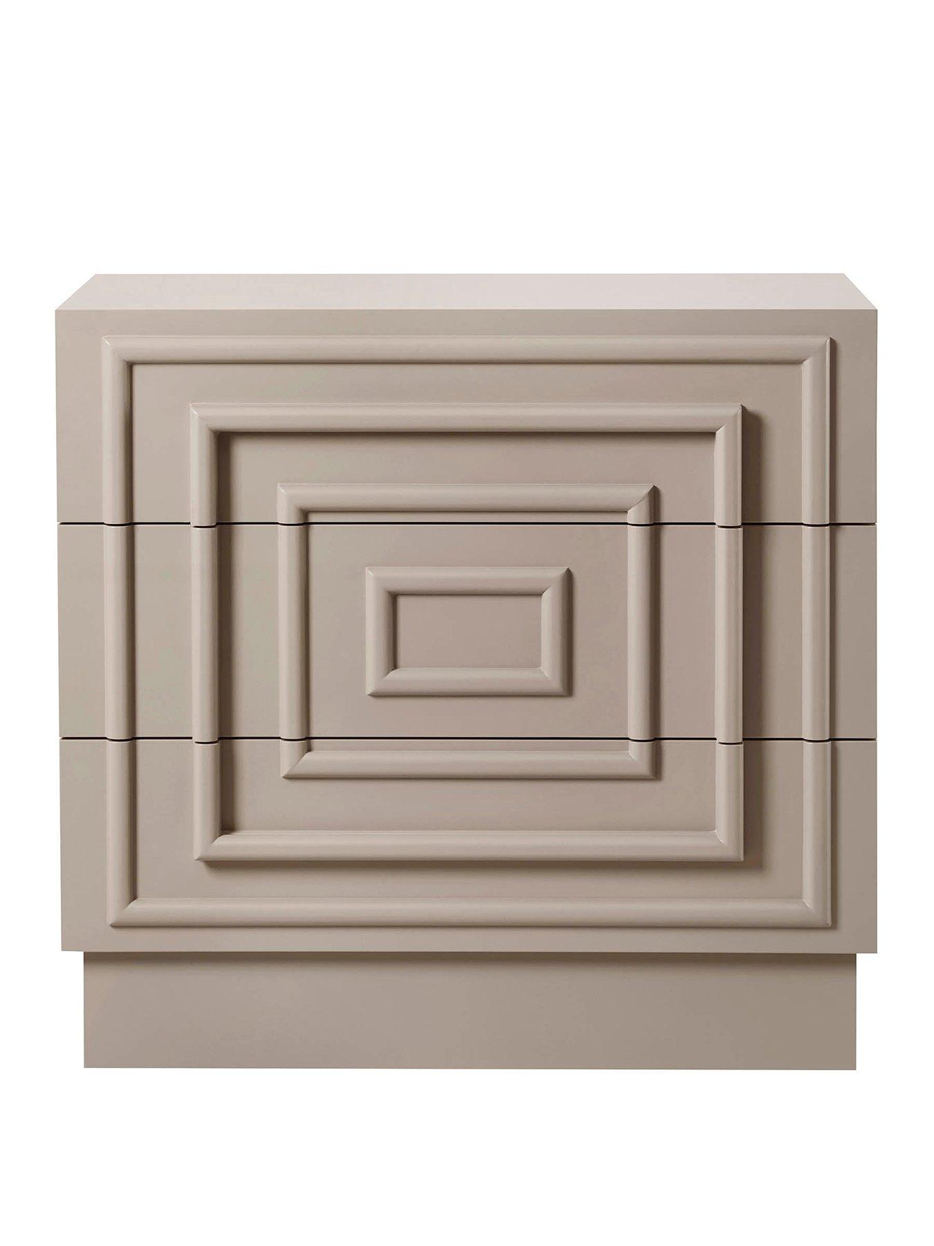 Image 2 of 5 of Dusk Harlow 3 Drawer Chest - Taupe