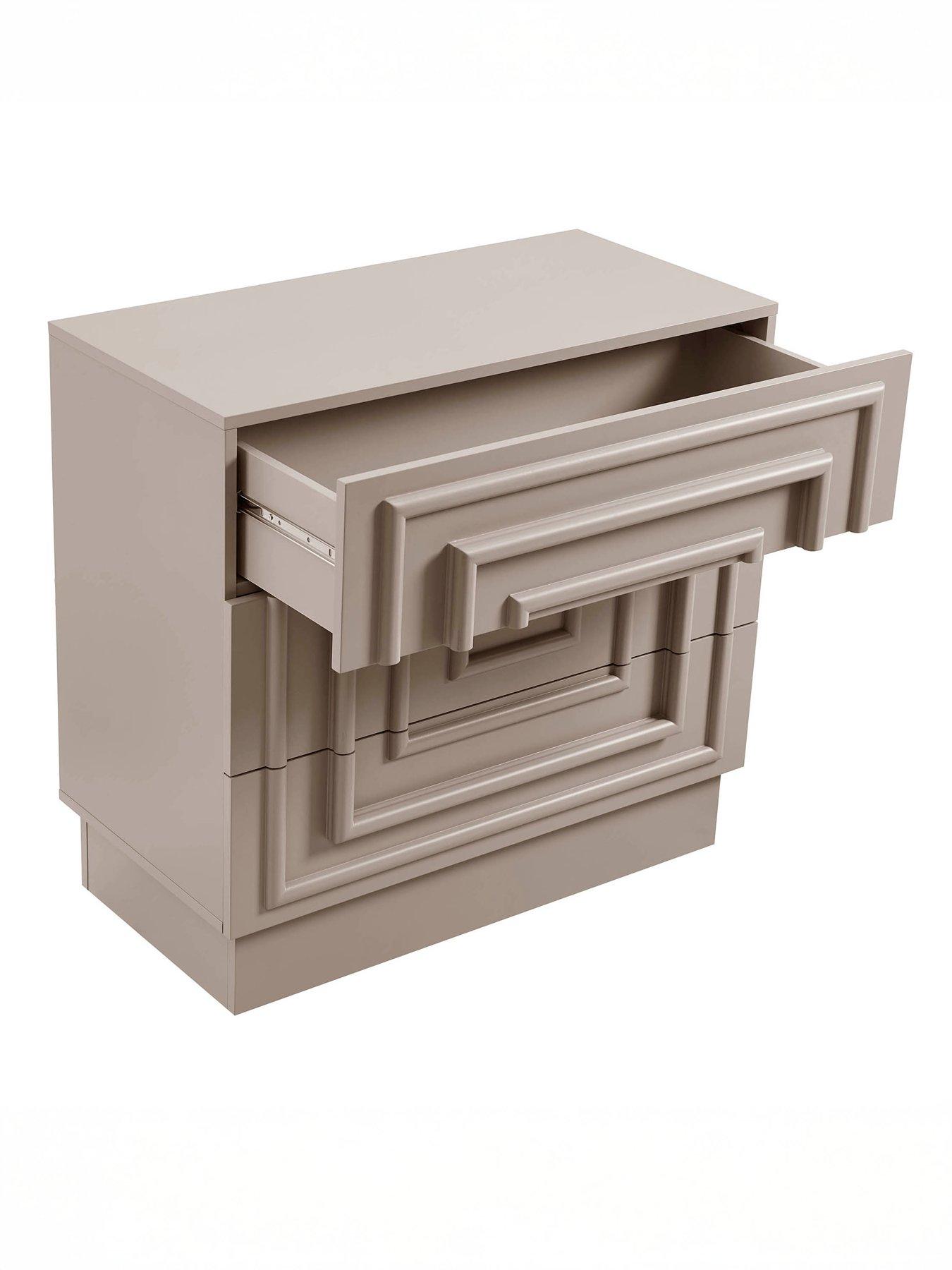Image 5 of 5 of Dusk Harlow 3 Drawer Chest - Taupe
