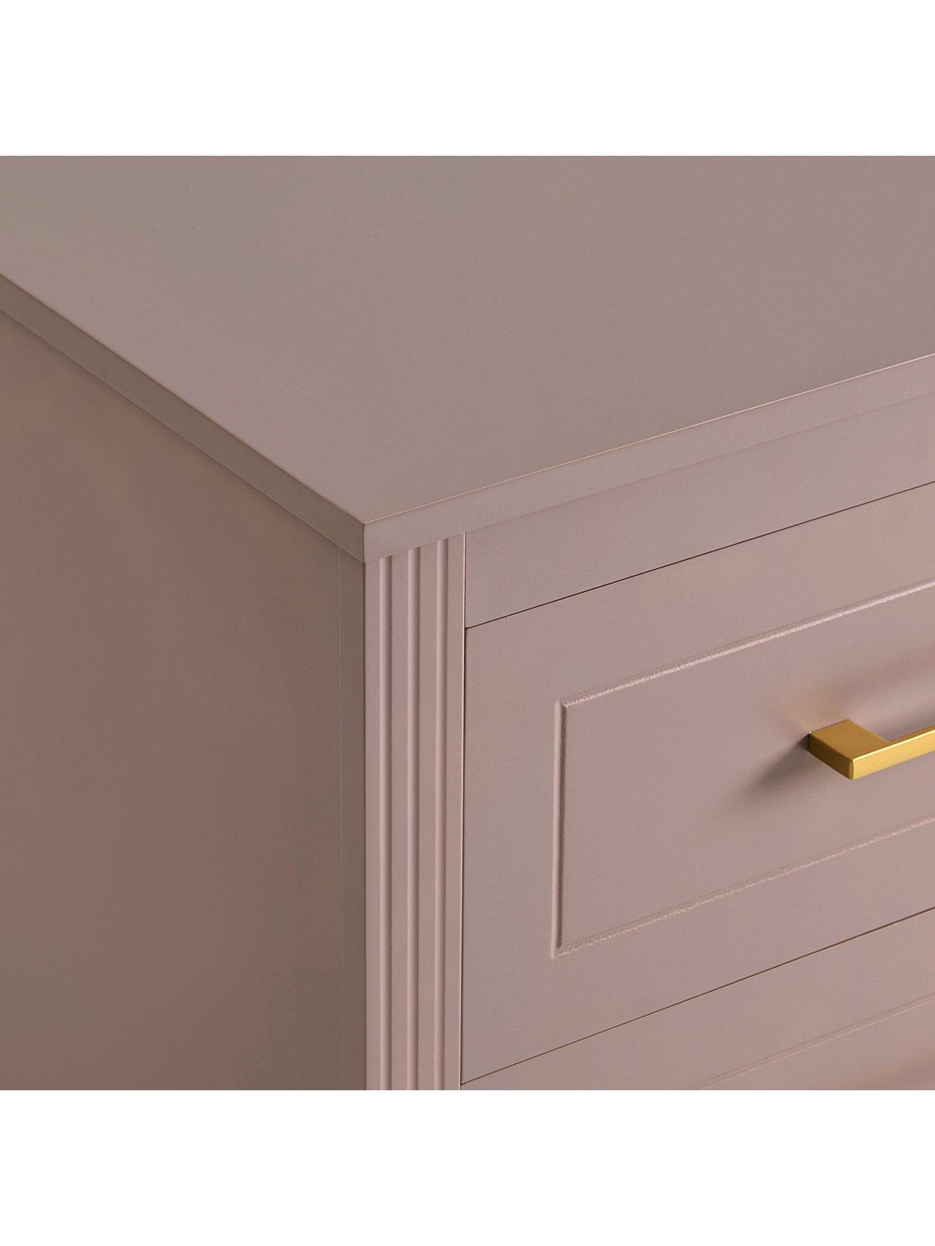  image of dusk-sienna-2-drawer-bedside-table-dusty-mauve