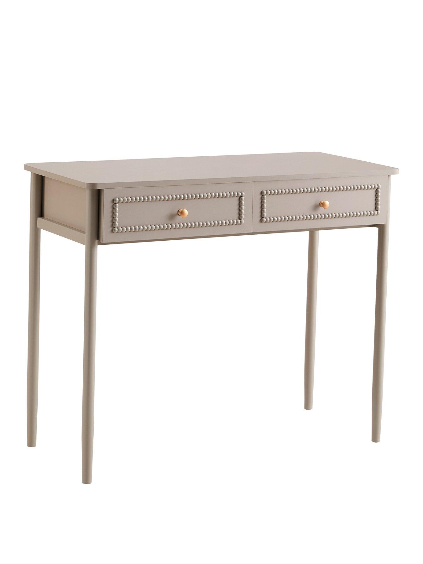  image of dusk-posy-bobbin-dressing-table-taupe