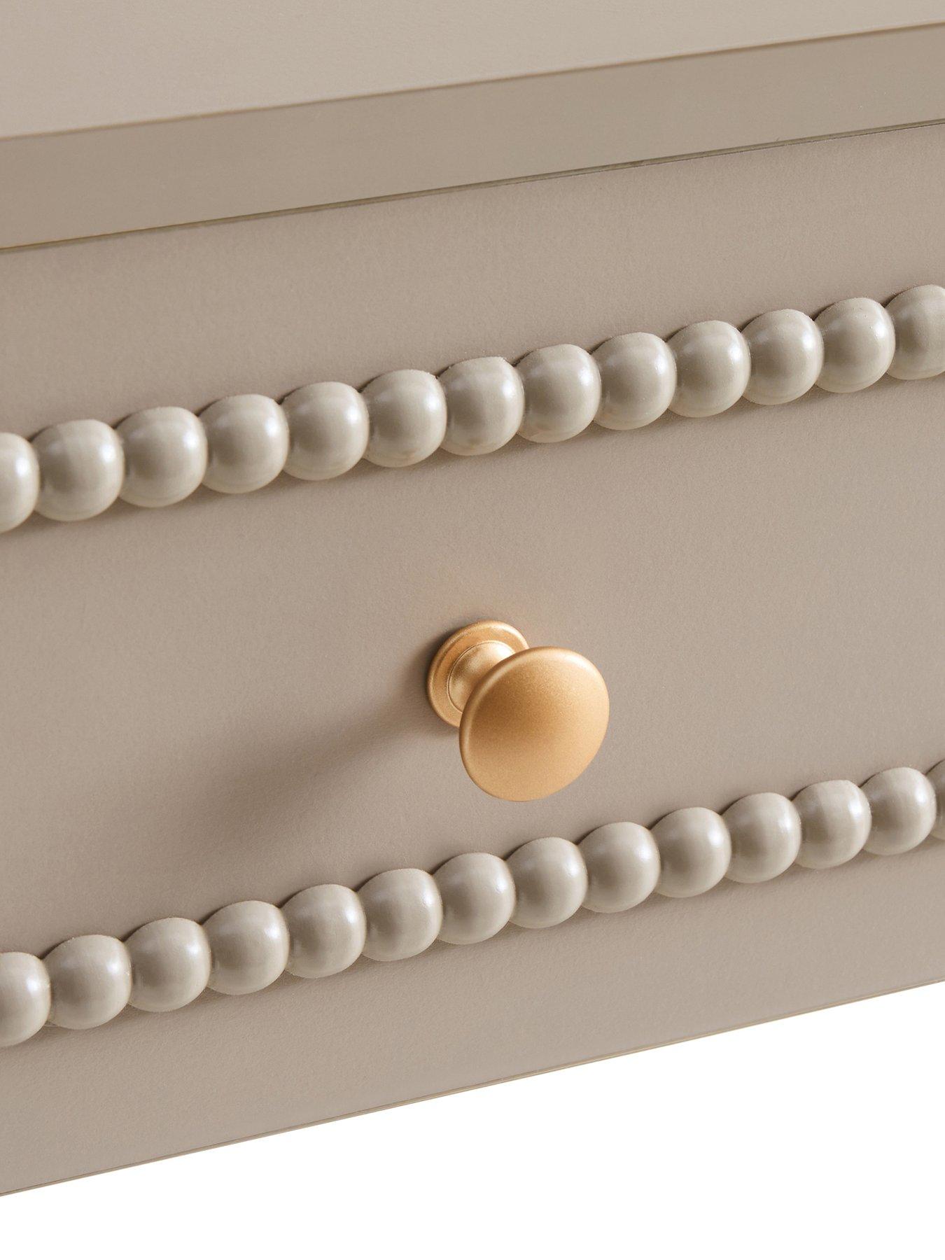  image of dusk-posy-bobbin-dressing-table-taupe