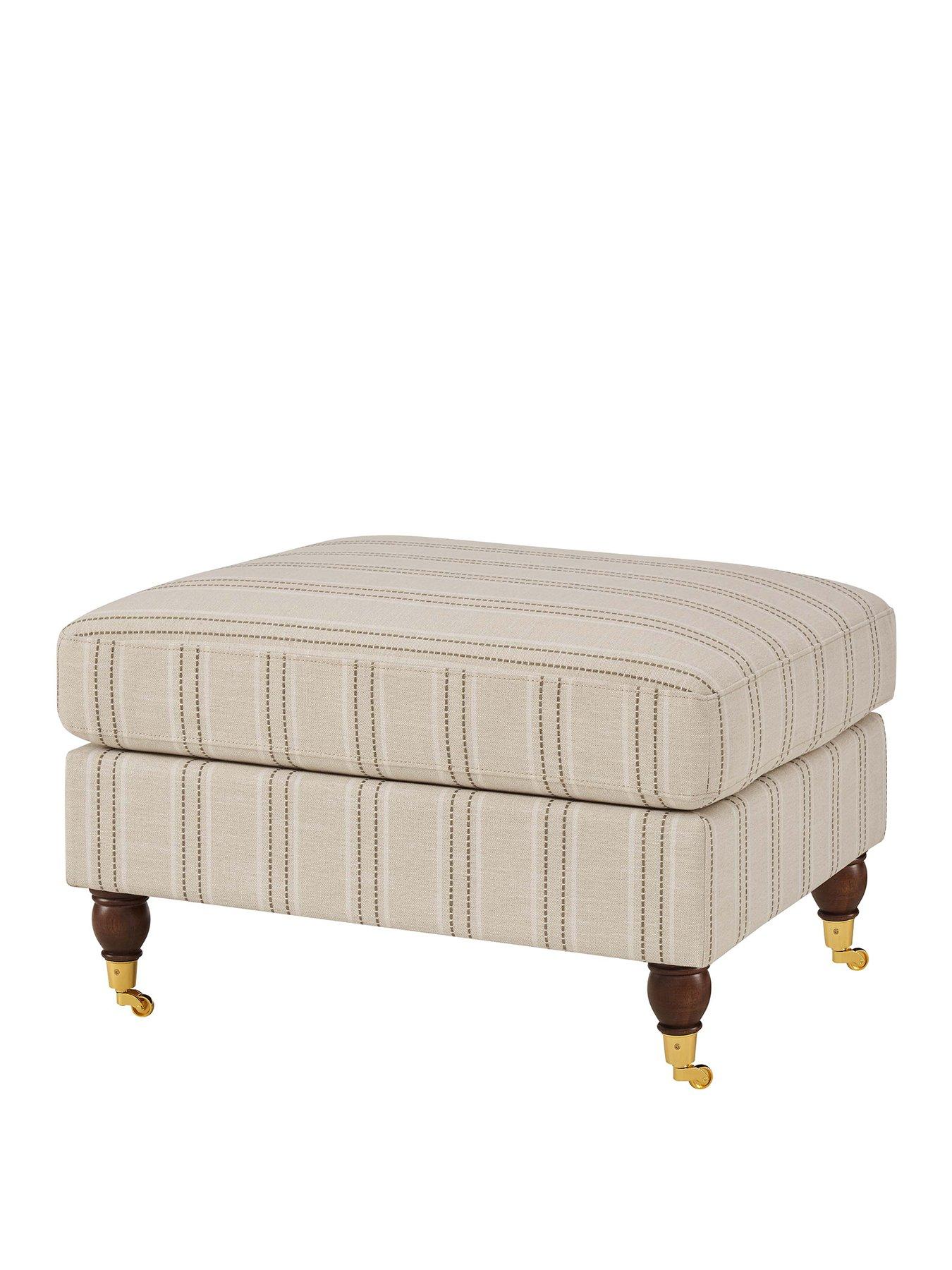 Image 2 of 6 of Dusk Sicily Pouffe - Stripe