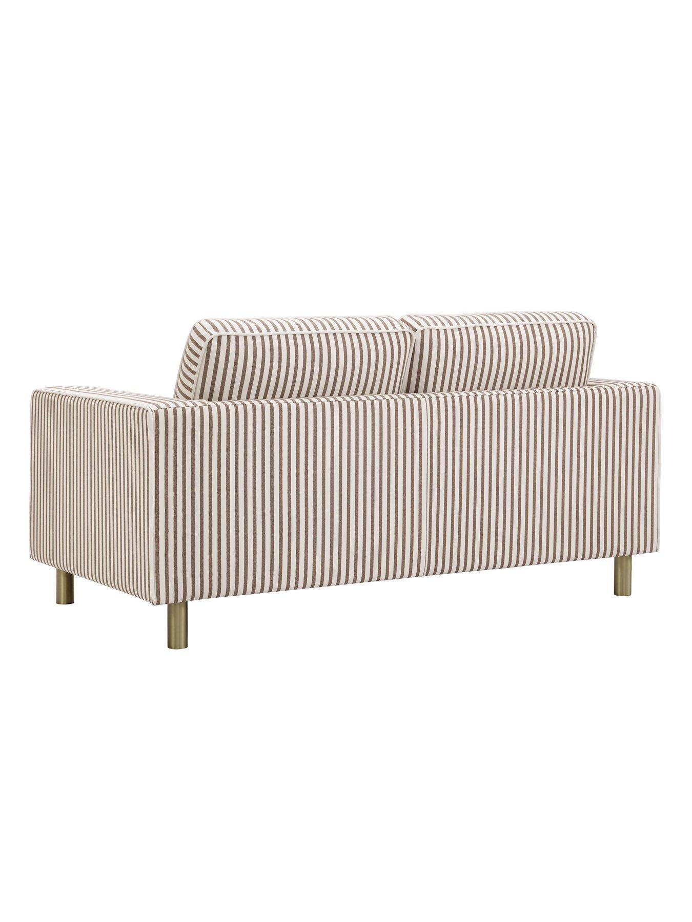 Image 5 of 6 of Dusk Soho 2 Seater Sofa - Chocolate Stripe