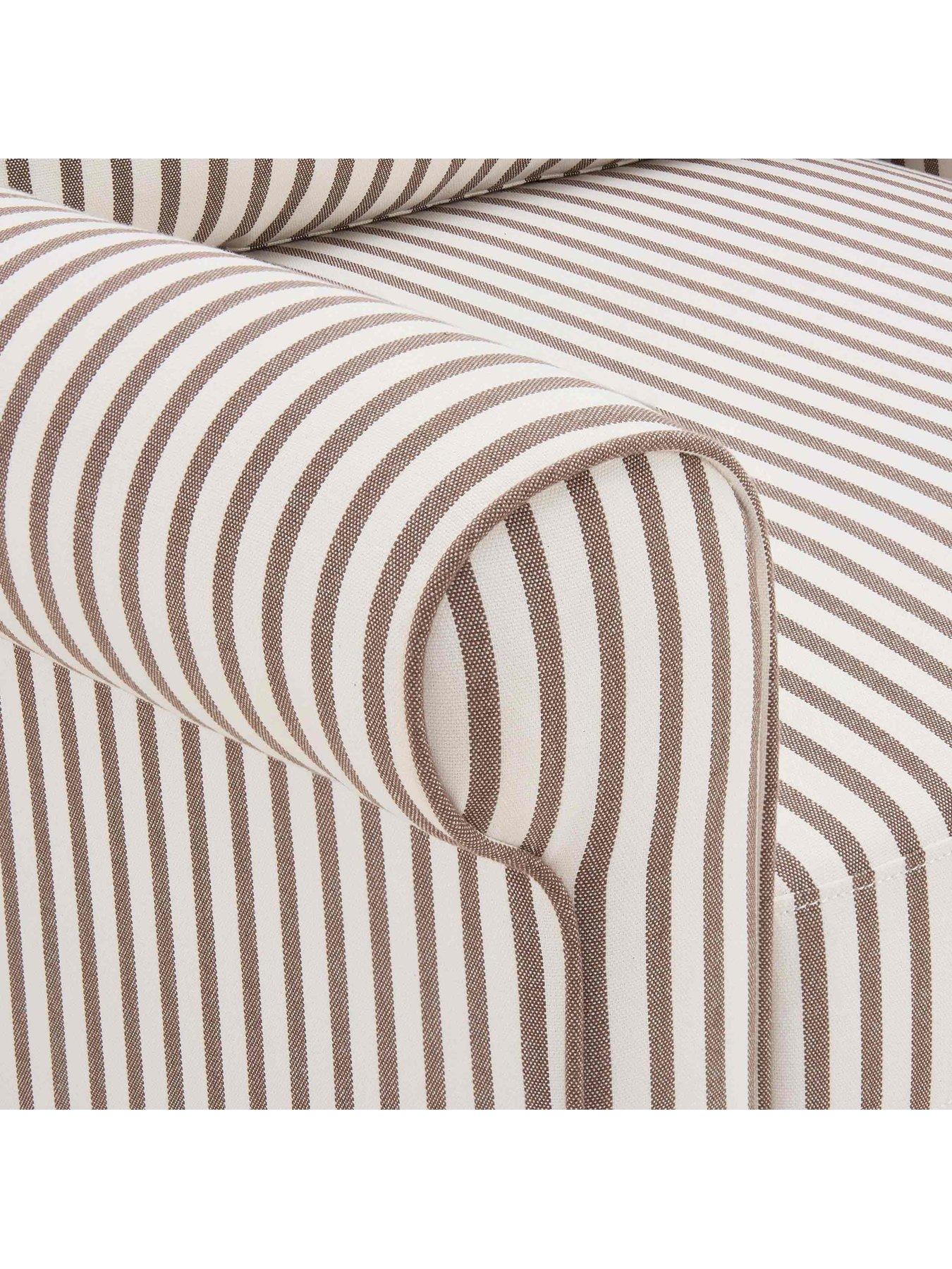 Image 4 of 7 of Dusk Sicily Armchair - Chocolate Stripe
