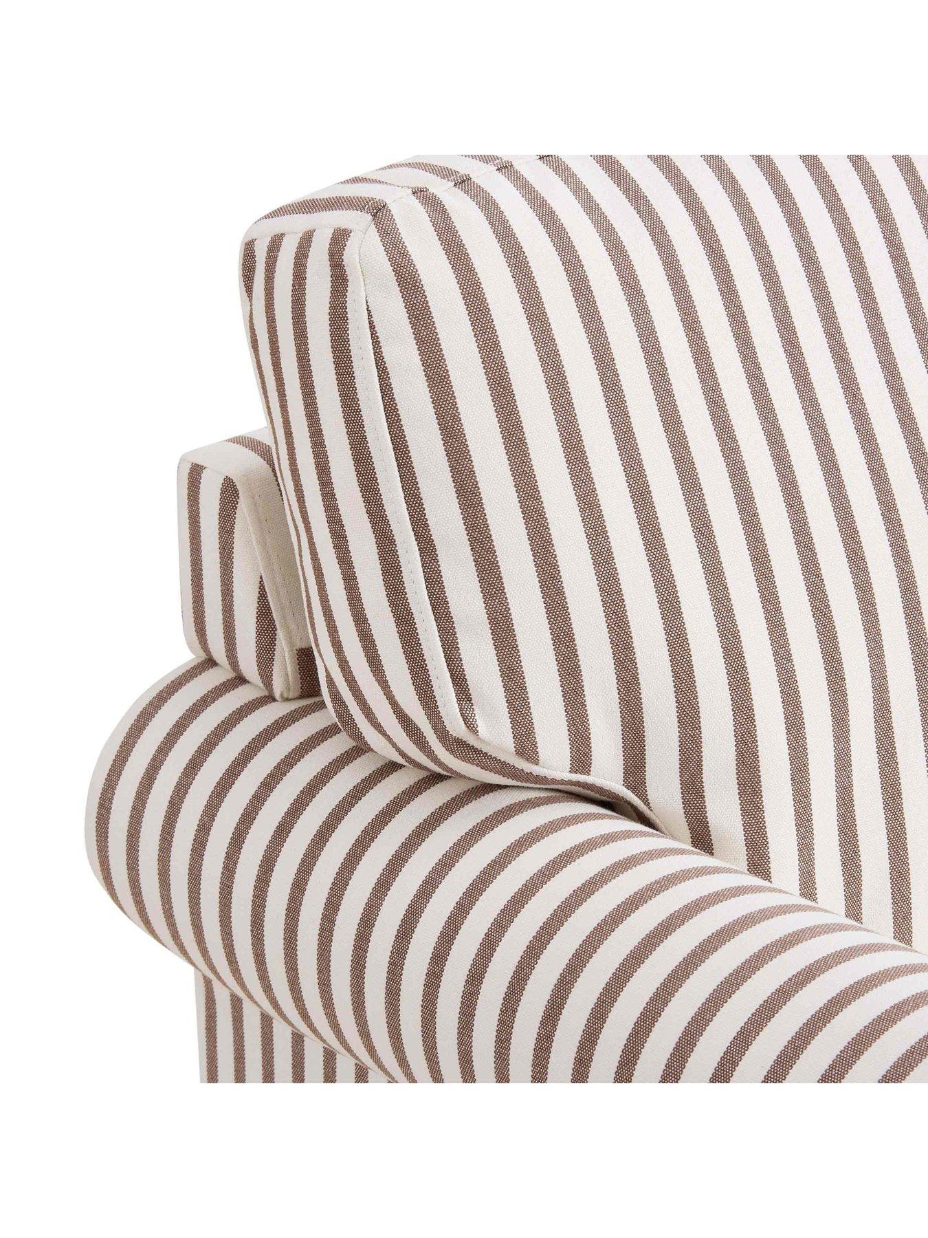 Image 5 of 7 of Dusk Sicily Armchair - Chocolate Stripe