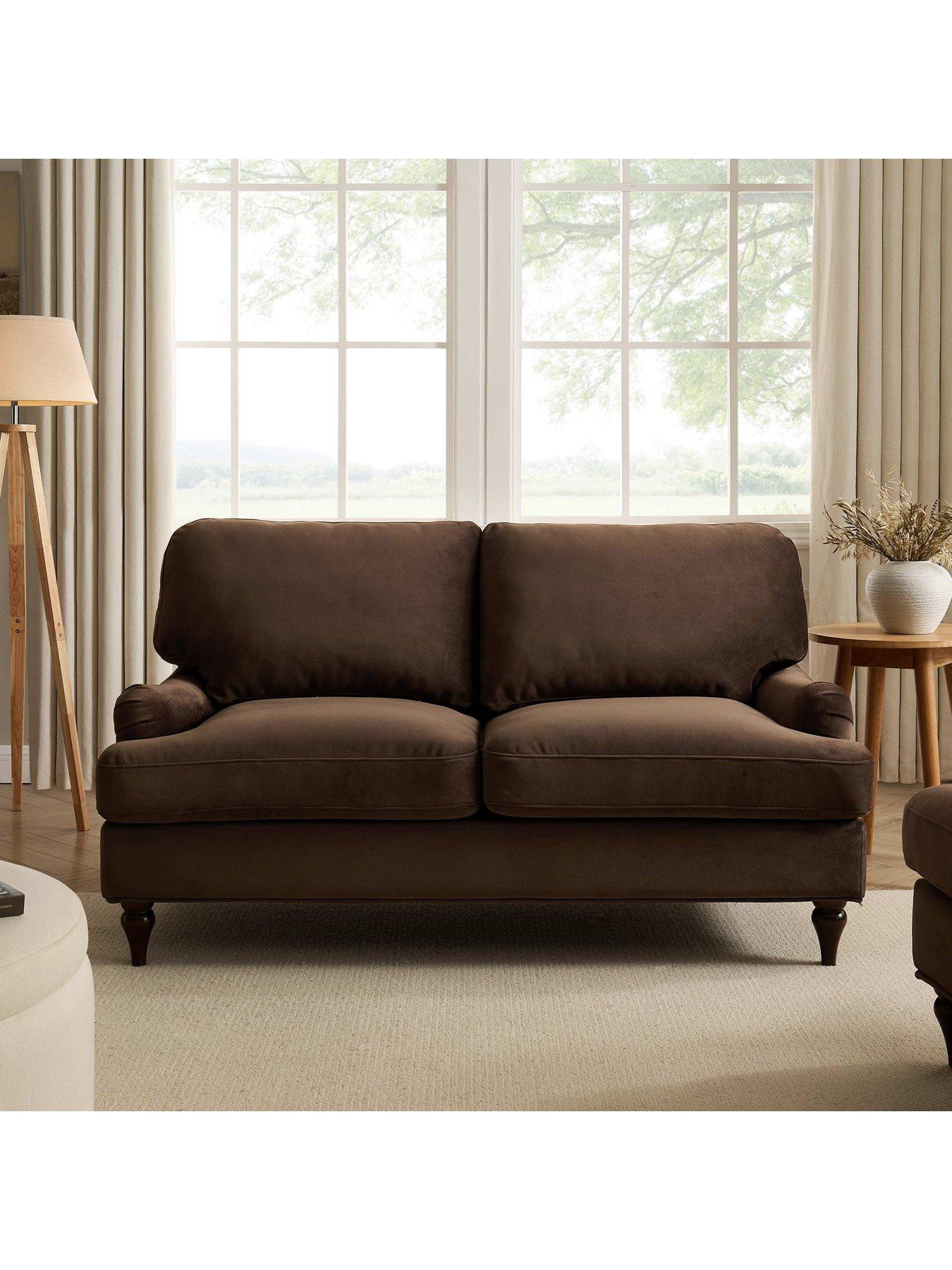  image of dusk-hampshire-2-seater-sofa-cappuccino