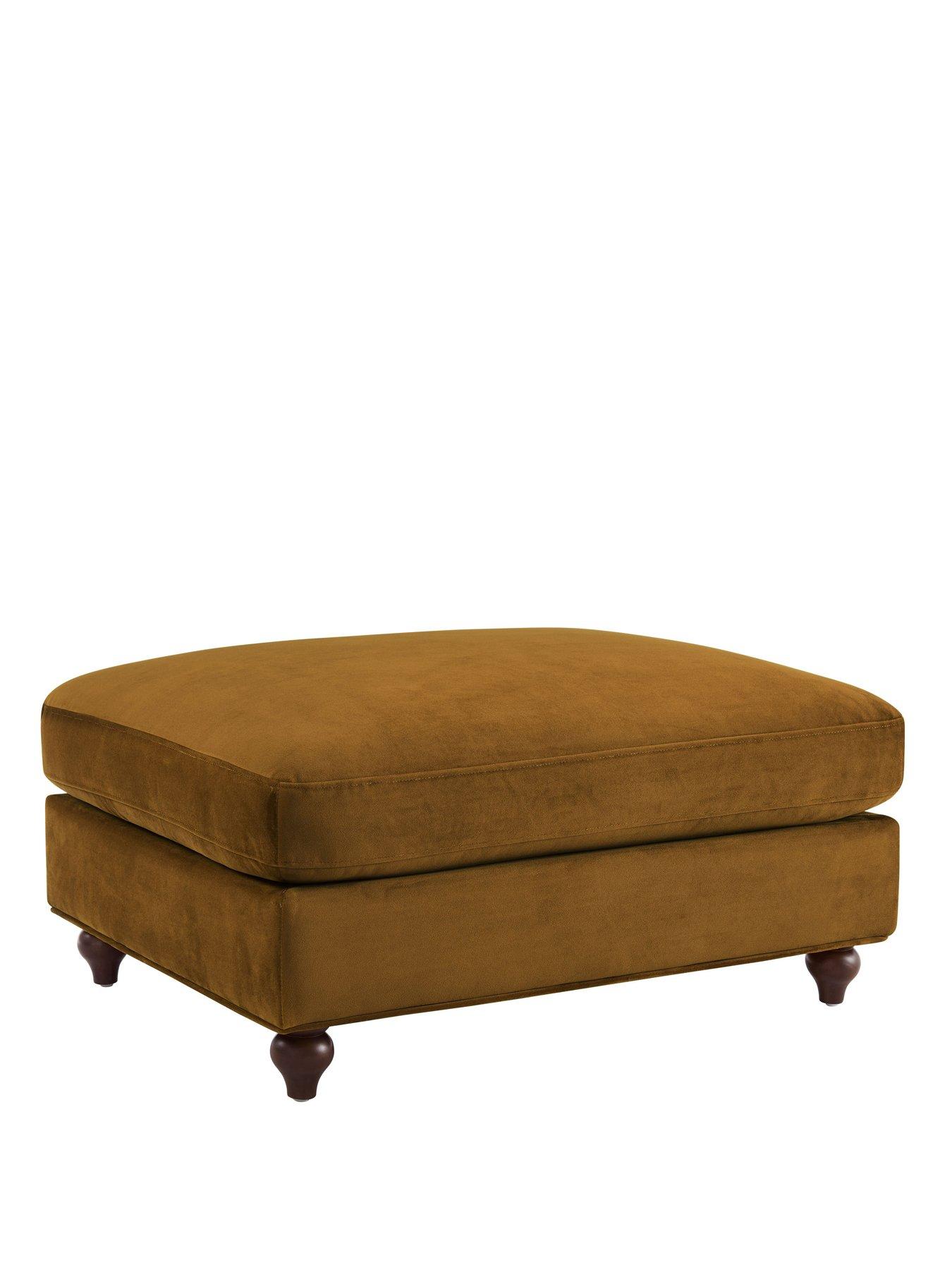 Image 3 of 6 of Dusk Hampshire Pouffe - Muted Gold