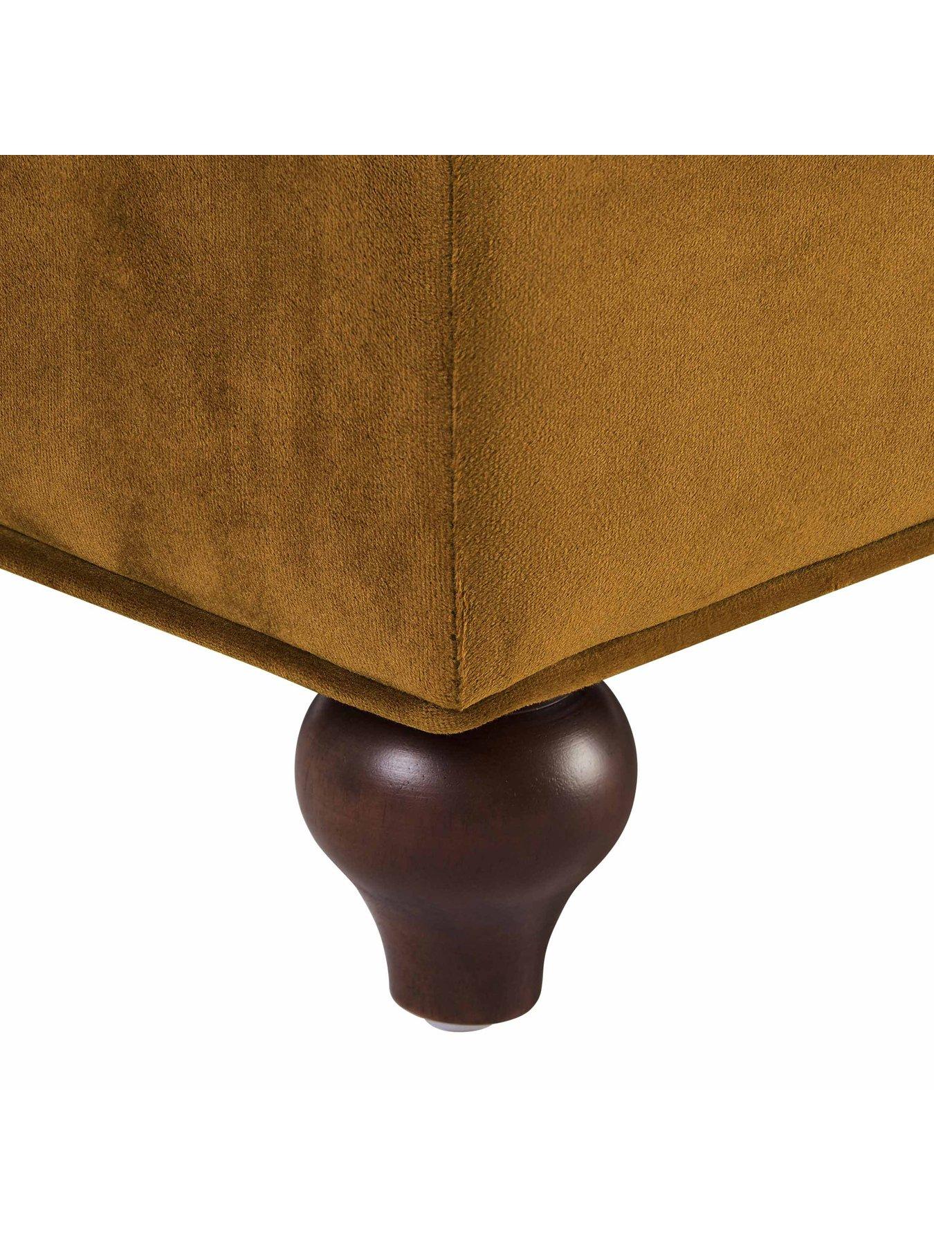 Image 4 of 6 of Dusk Hampshire Pouffe - Muted Gold