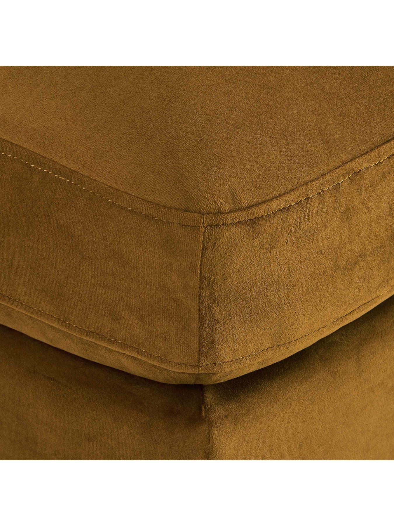 Image 5 of 6 of Dusk Hampshire Pouffe - Muted Gold