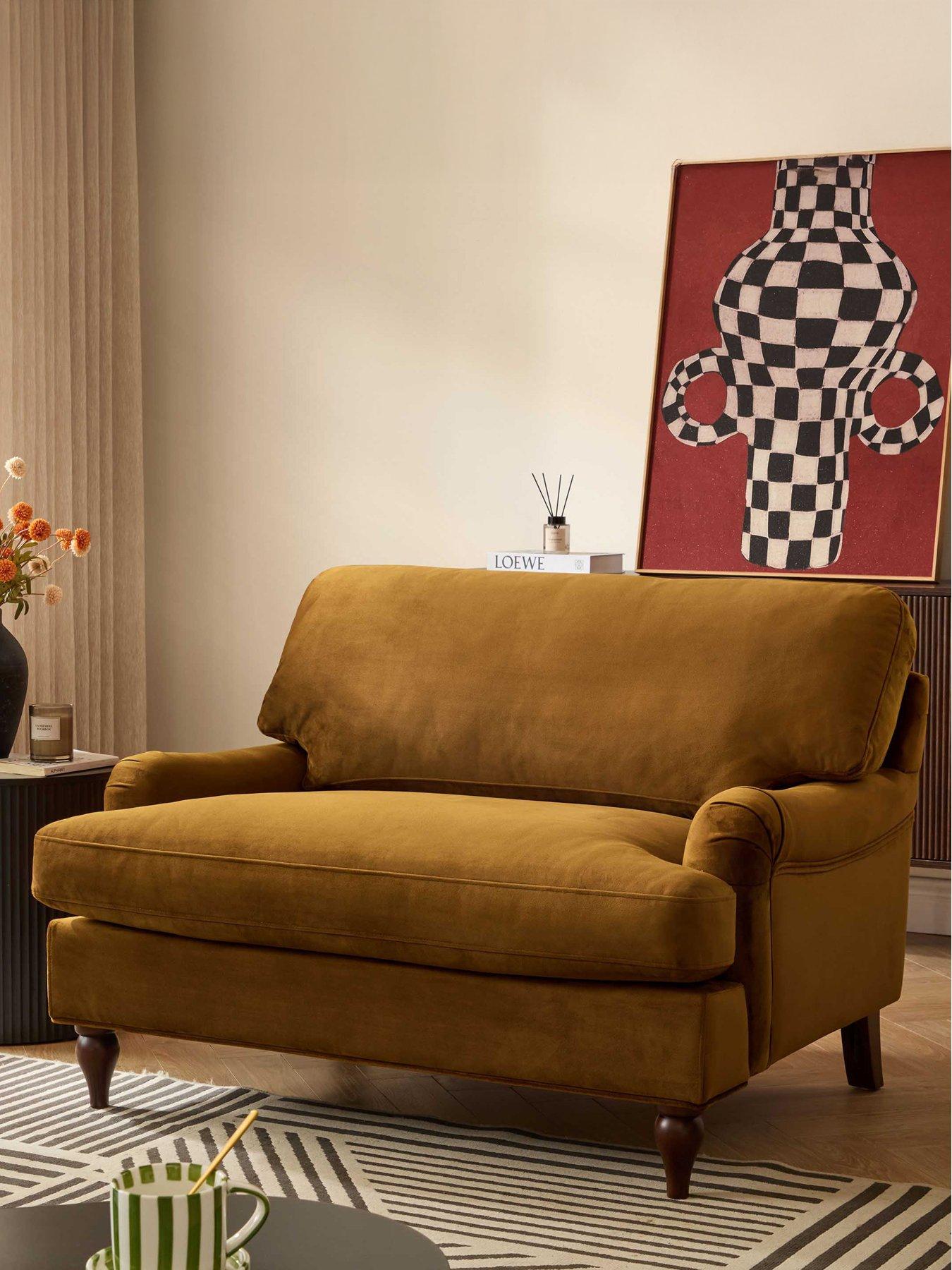 Dusk Hampshire Loveseat - Muted Gold