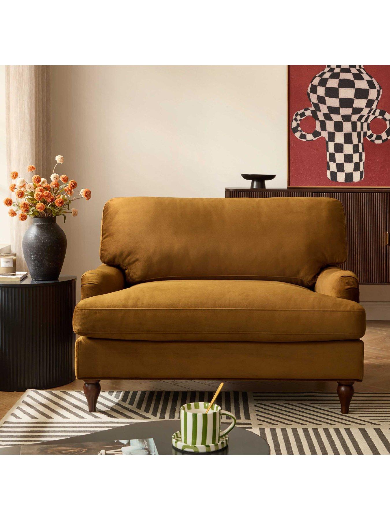 Image 3 of 7 of Dusk Hampshire Loveseat - Muted Gold