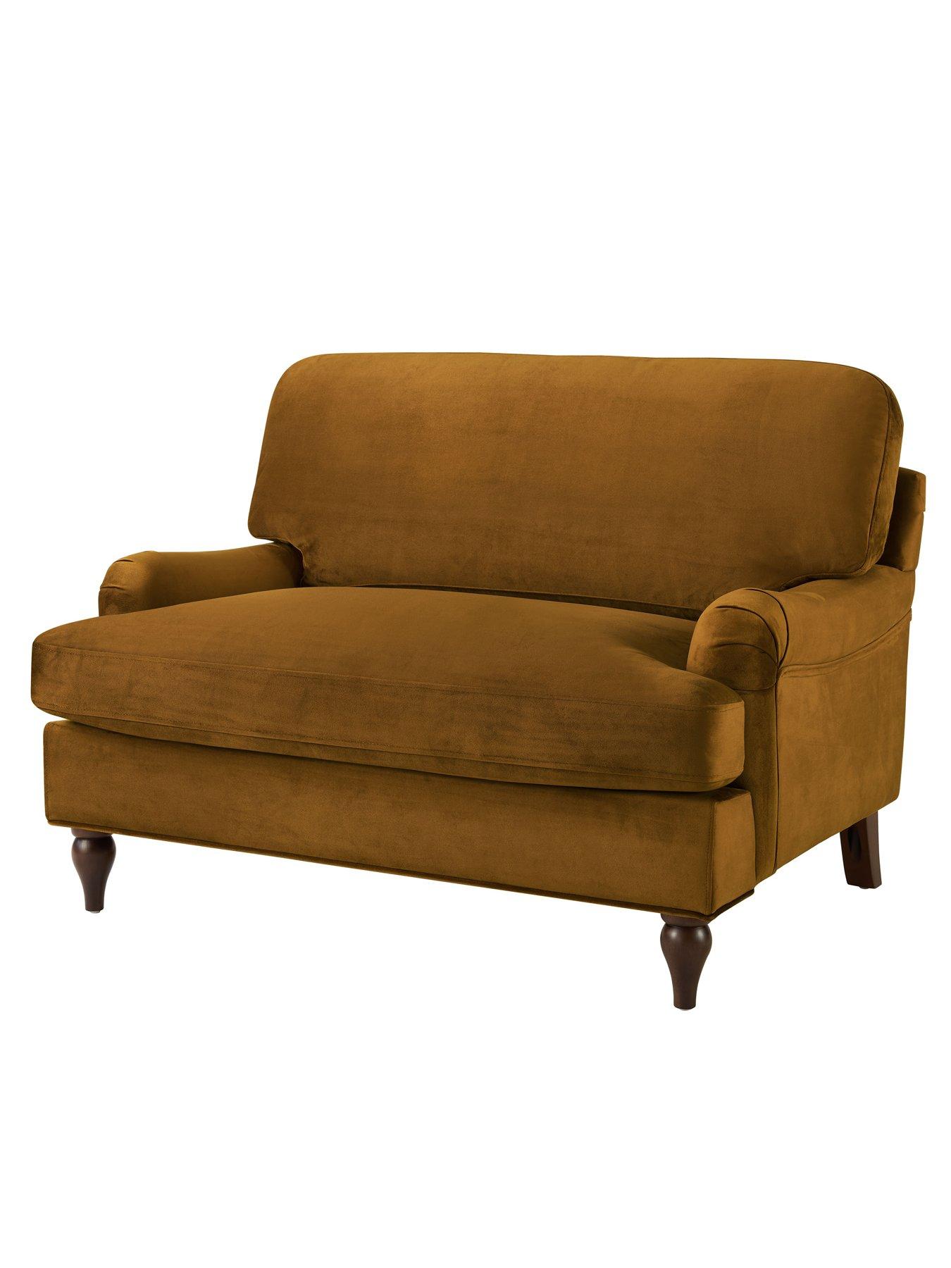 Image 4 of 7 of Dusk Hampshire Loveseat - Muted Gold