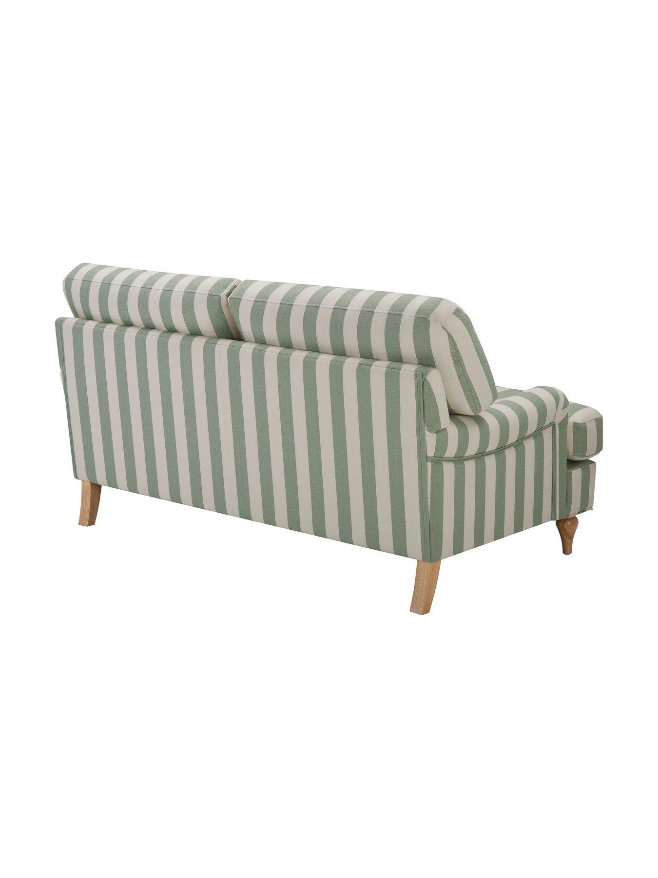 Image 5 of 6 of Dusk Hampshire 2 Seater Sofa - Green Stripe