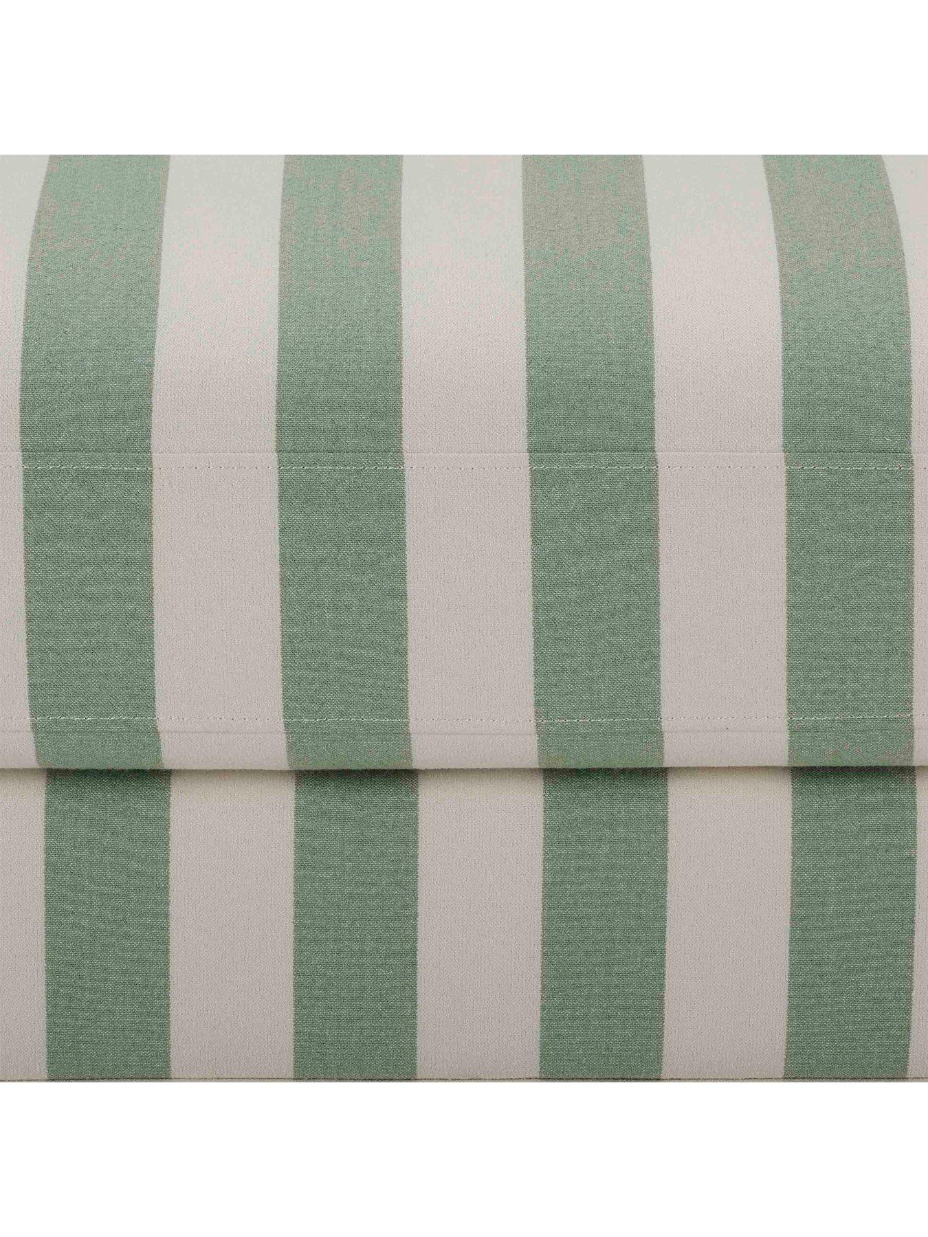 Image 4 of 5 of Dusk Hampshire Pouffe - Green Stripe