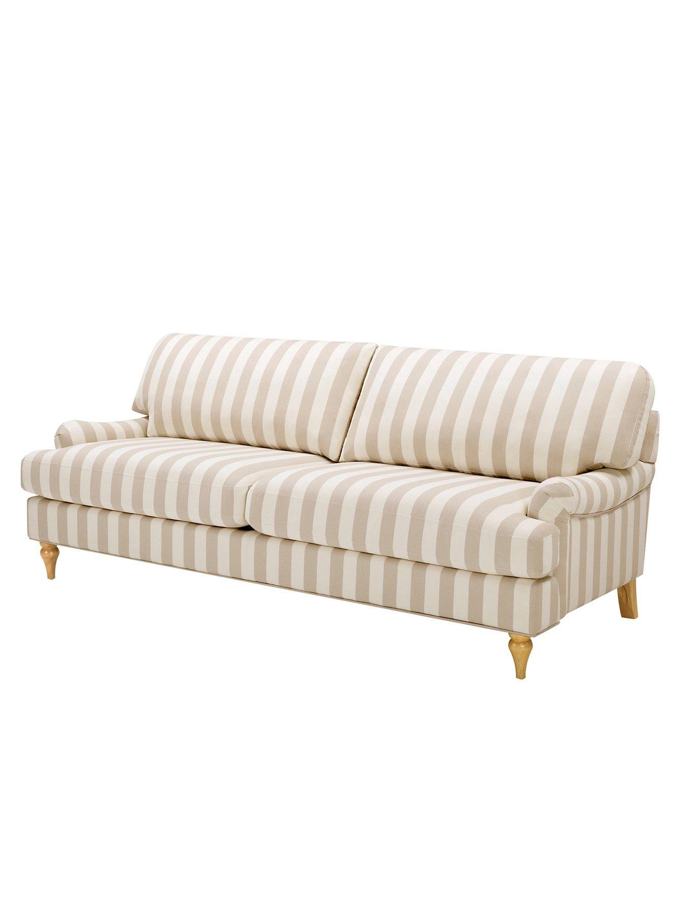 Image 3 of 7 of Dusk Hampshire 3 Seater Sofa - Natural Stripe
