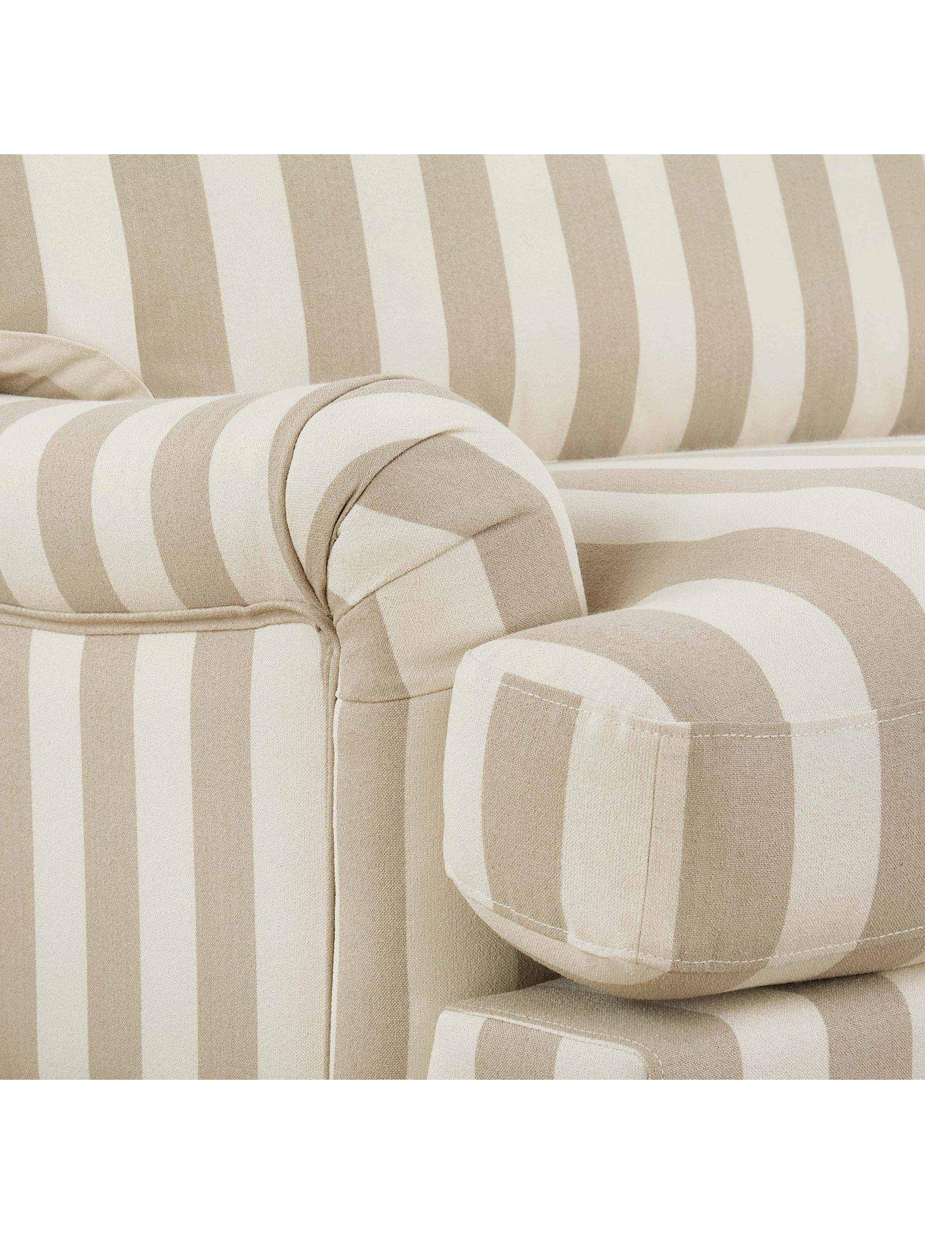 Image 4 of 7 of Dusk Hampshire 3 Seater Sofa - Natural Stripe