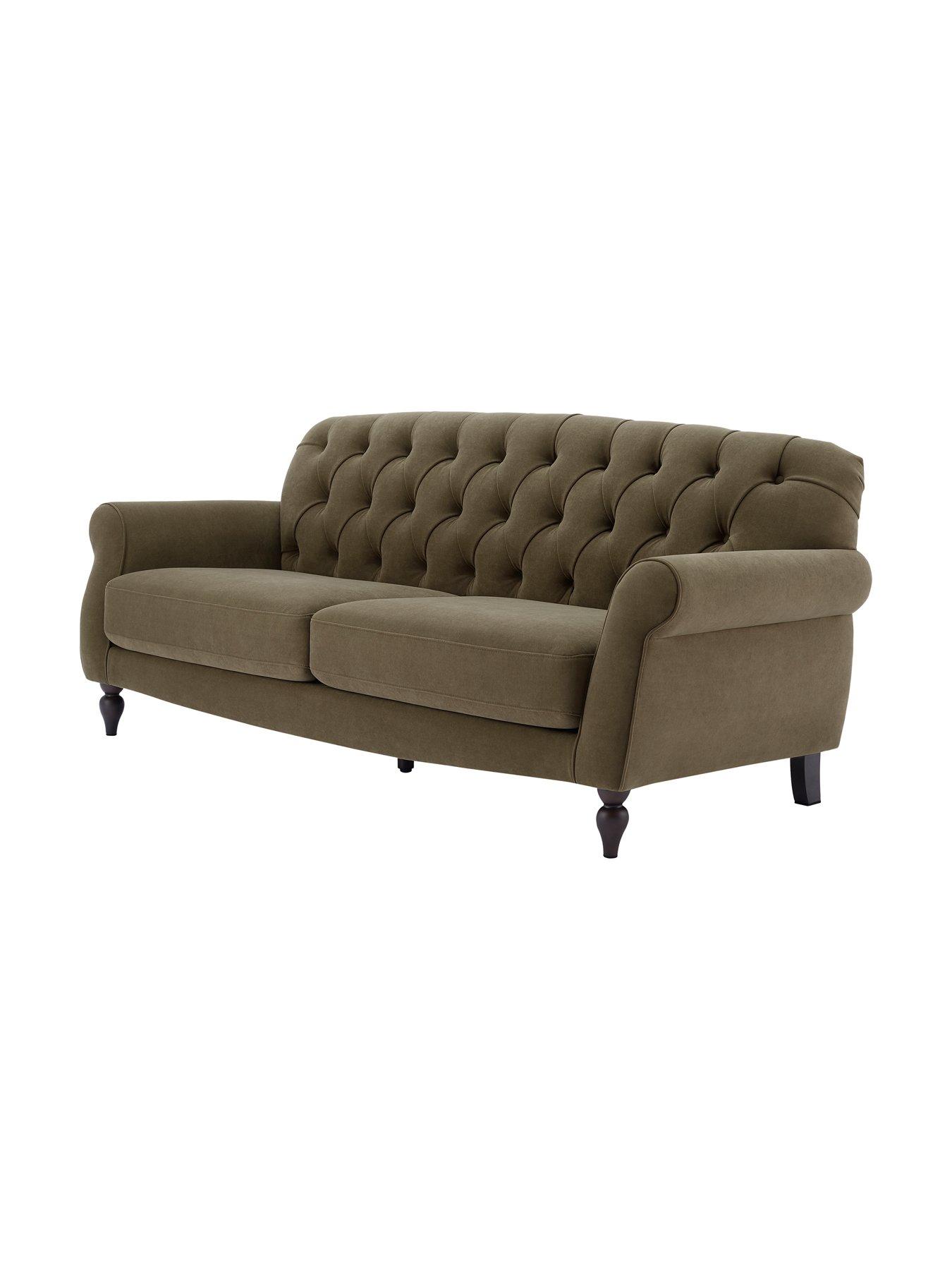 Image 4 of 7 of Dusk Hebden 3 Seater Sofa - Olive Green